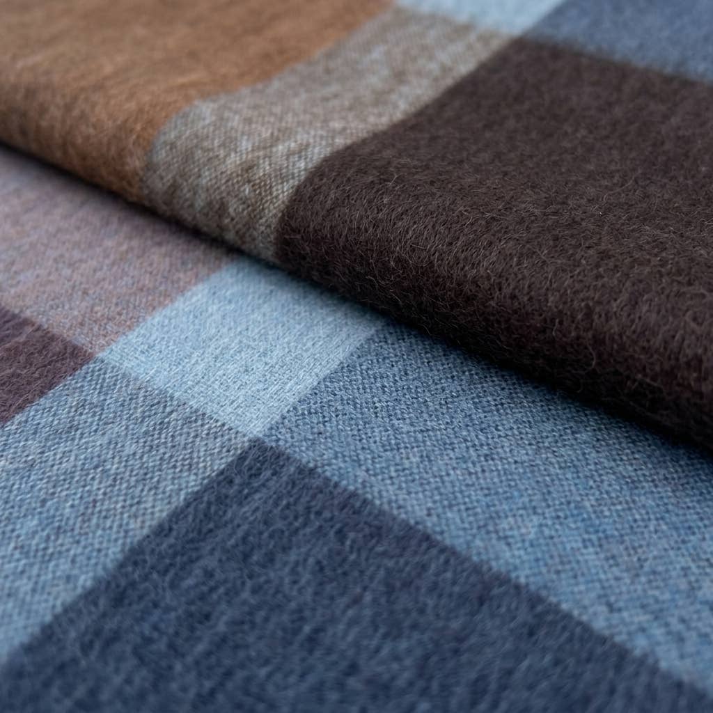 Alpaca Throw Blanket - Mocha: Blanket     (70x90)