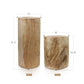 Nova Natural Wood Pedestal: Short