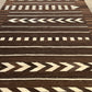 Vintage brown wool rug