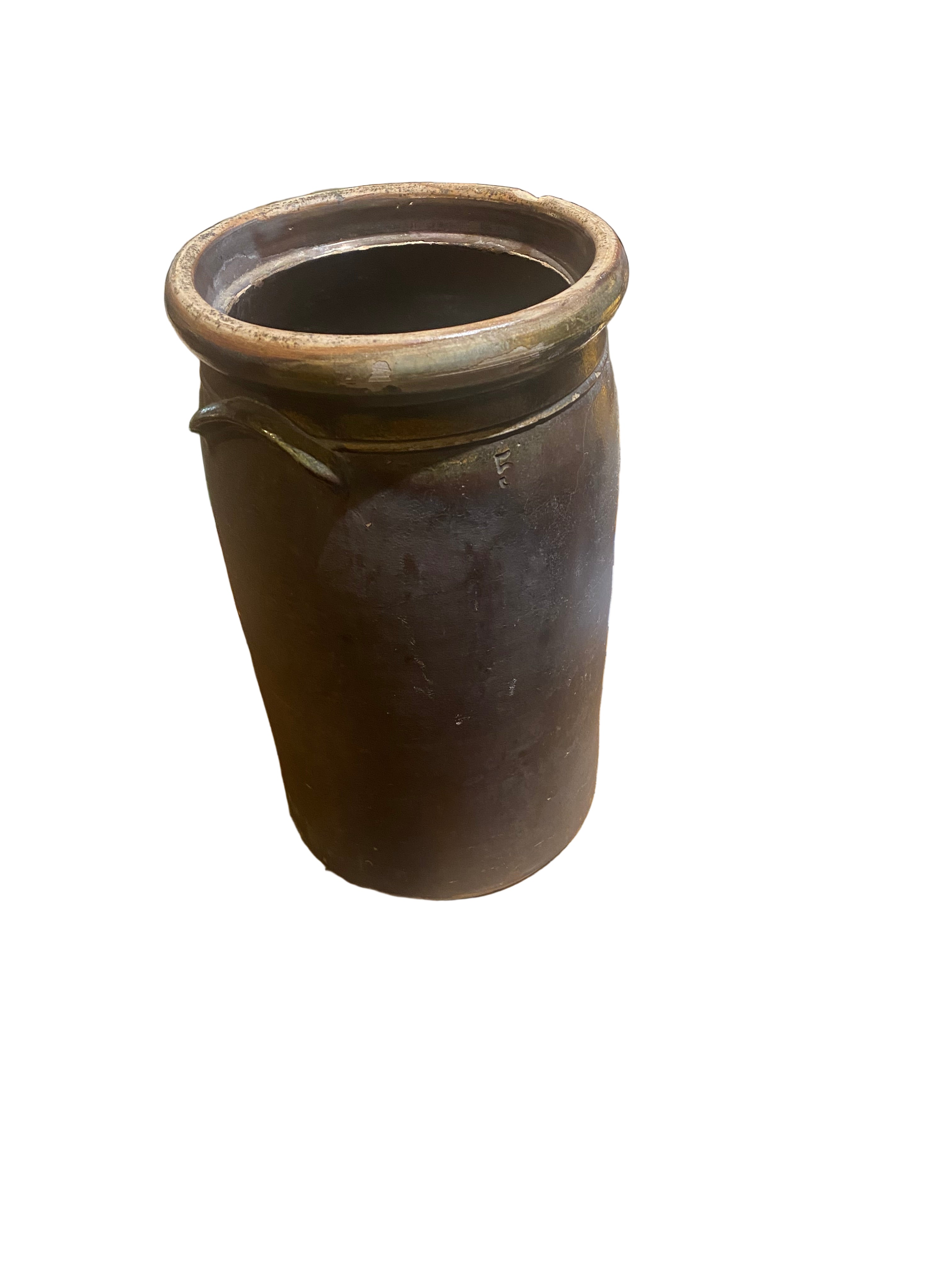 Vintage brown Pot
