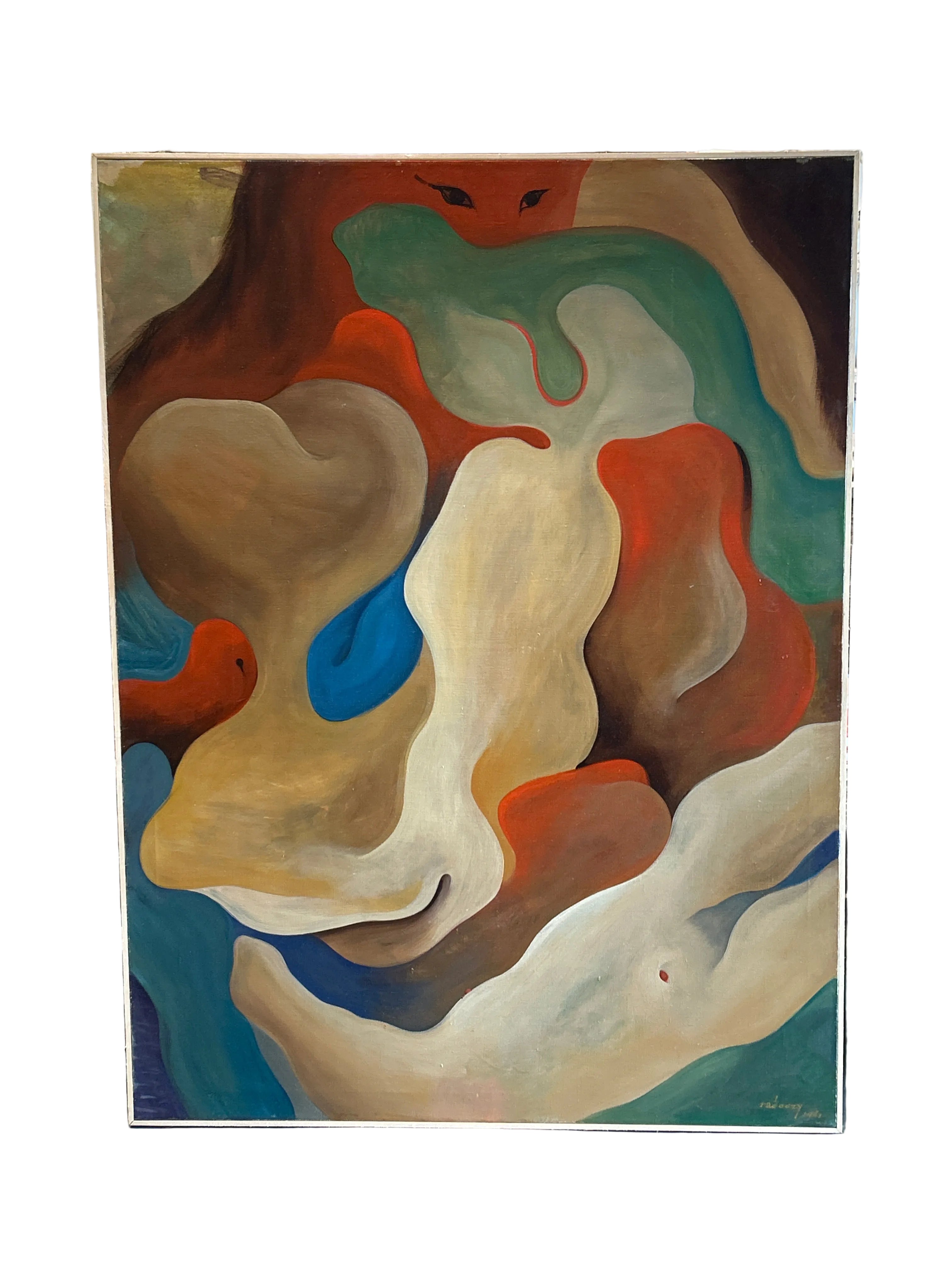 A. Radoczy abstract figures 1961
