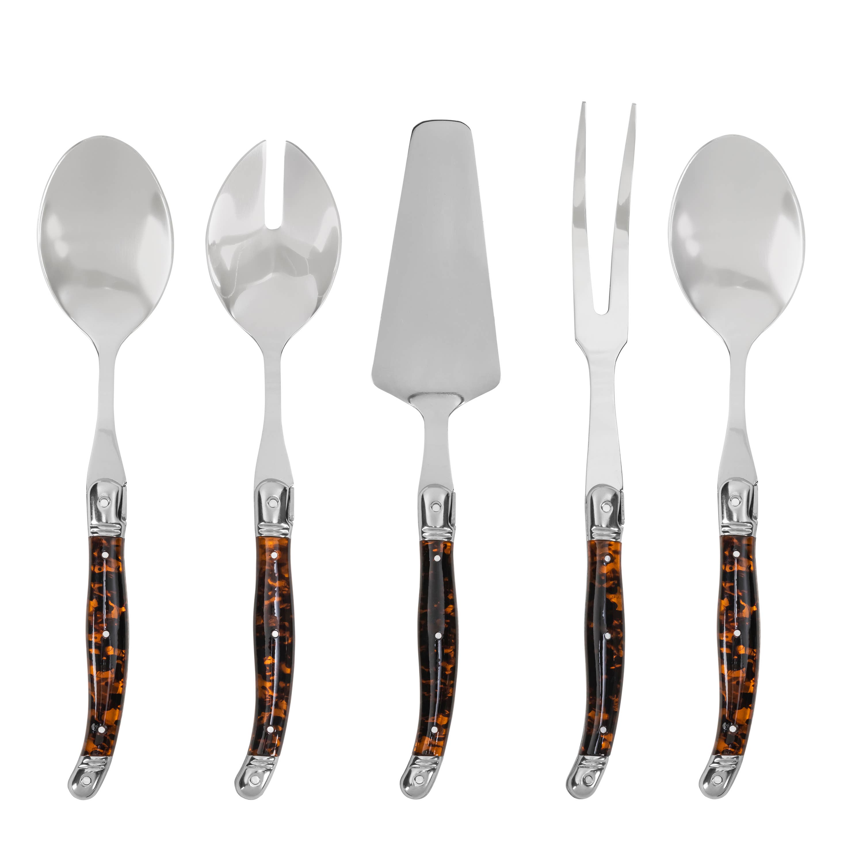 French Home 5-Piece Laguiole Tortoise Shell Hostess Set