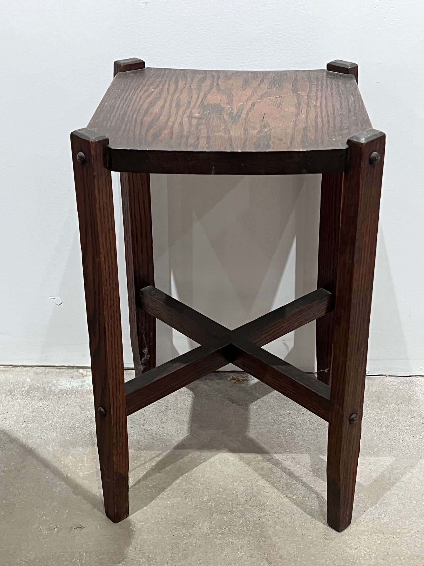 Small vintage wooden end table