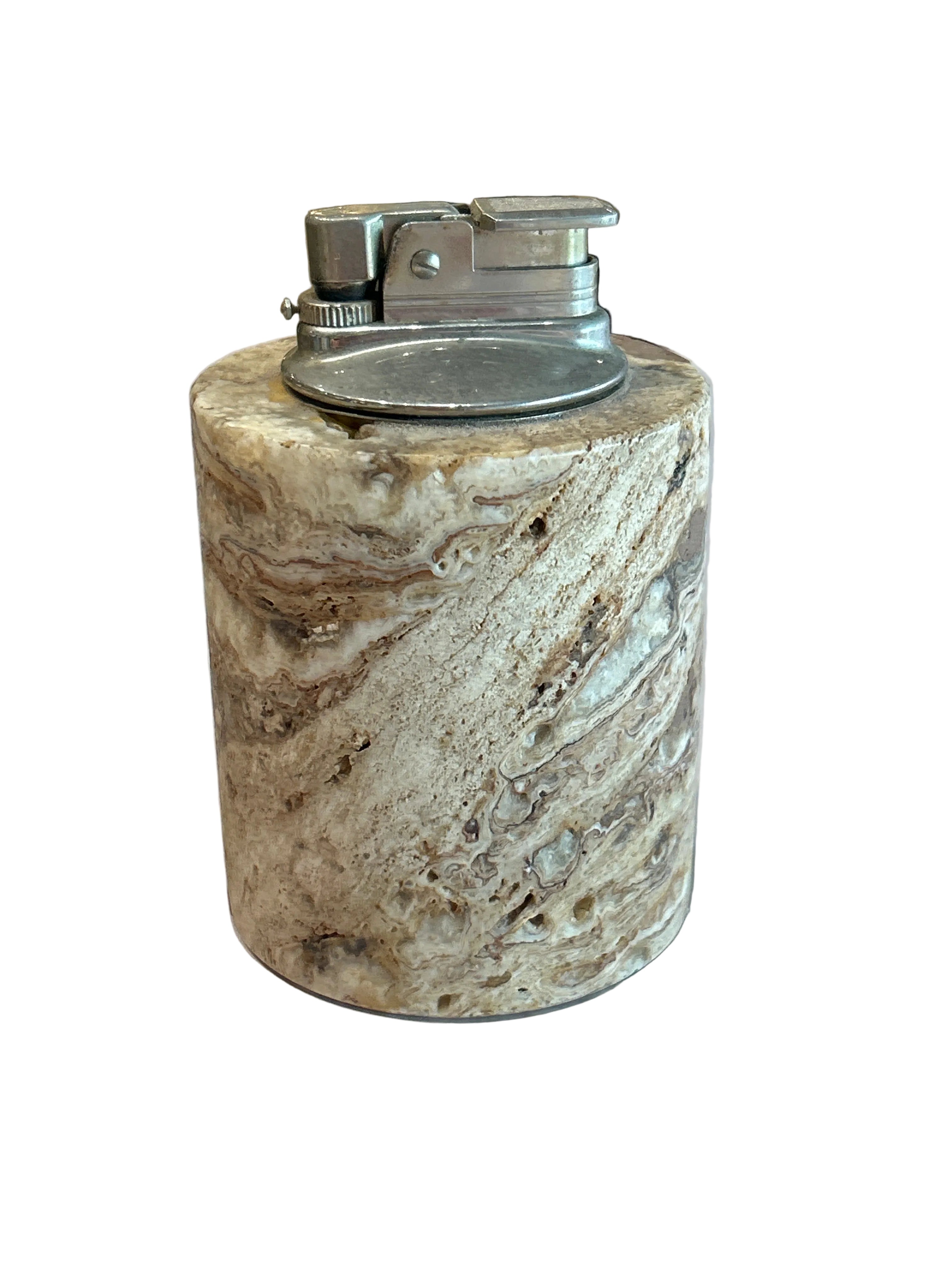 Vintage travertine stone lighter
