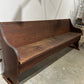 Dark bench with back