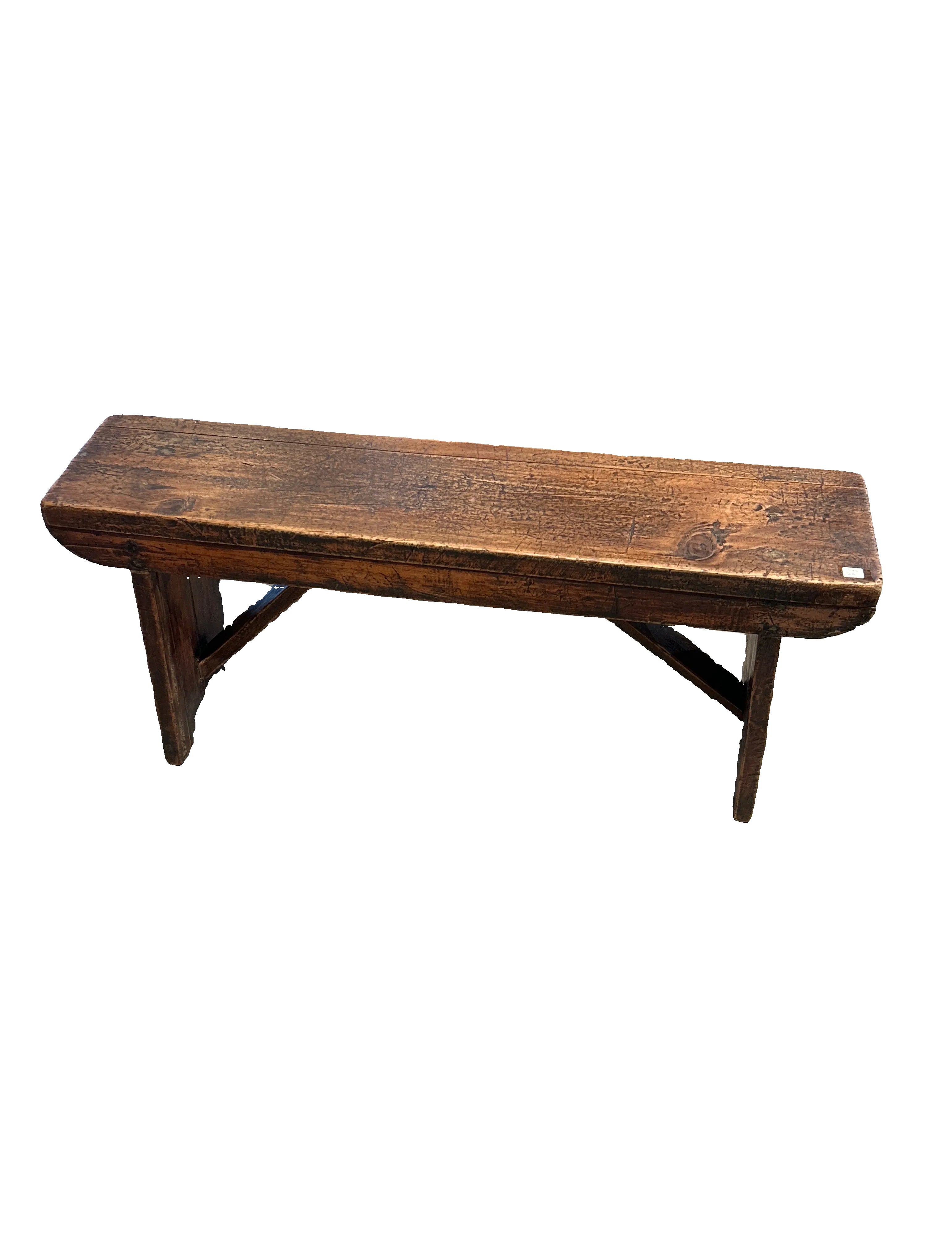 ANTIQUE RESTAURANT BENCH.