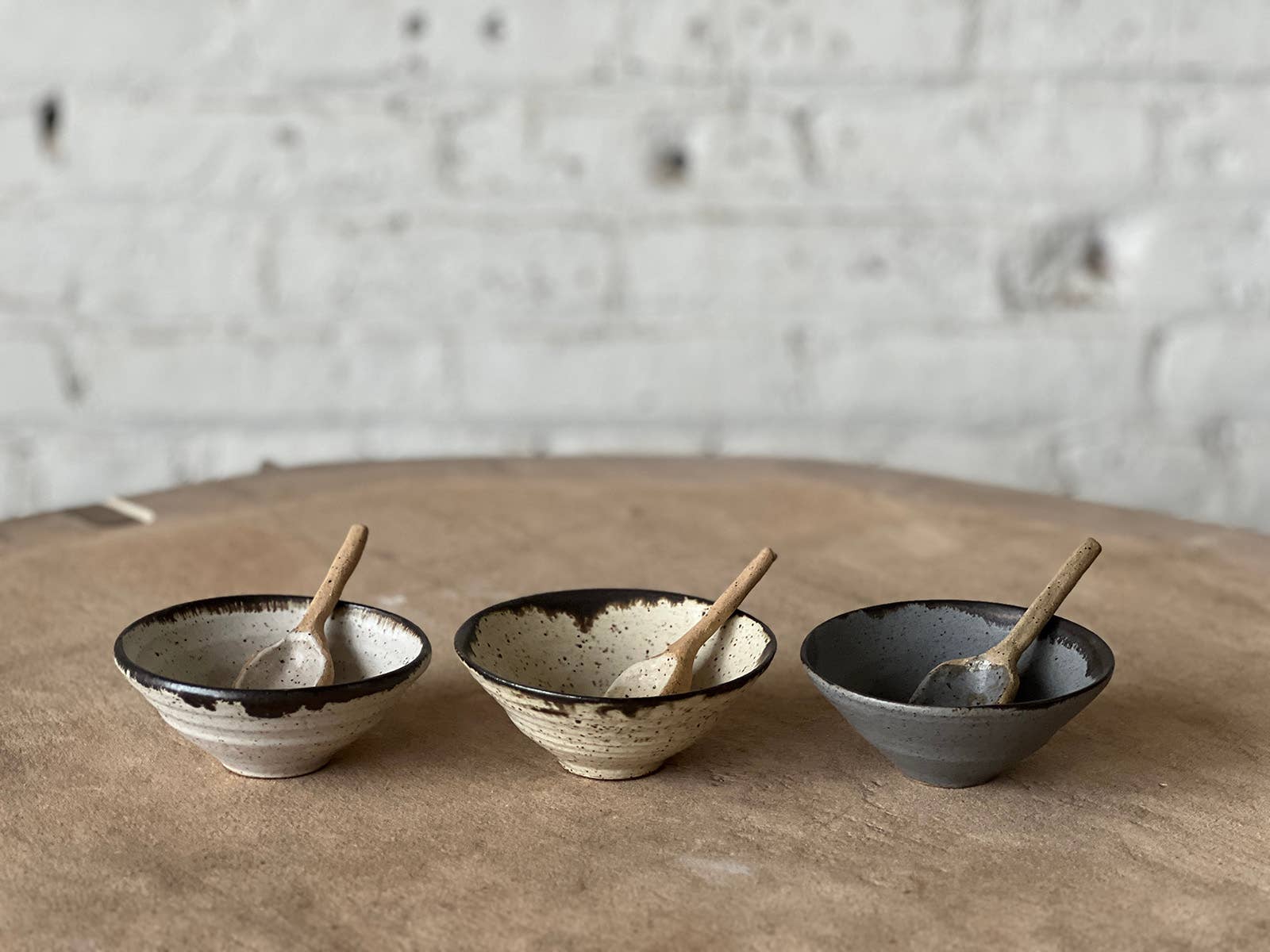 Luna Spoon and Mini Bowl Set: Sand