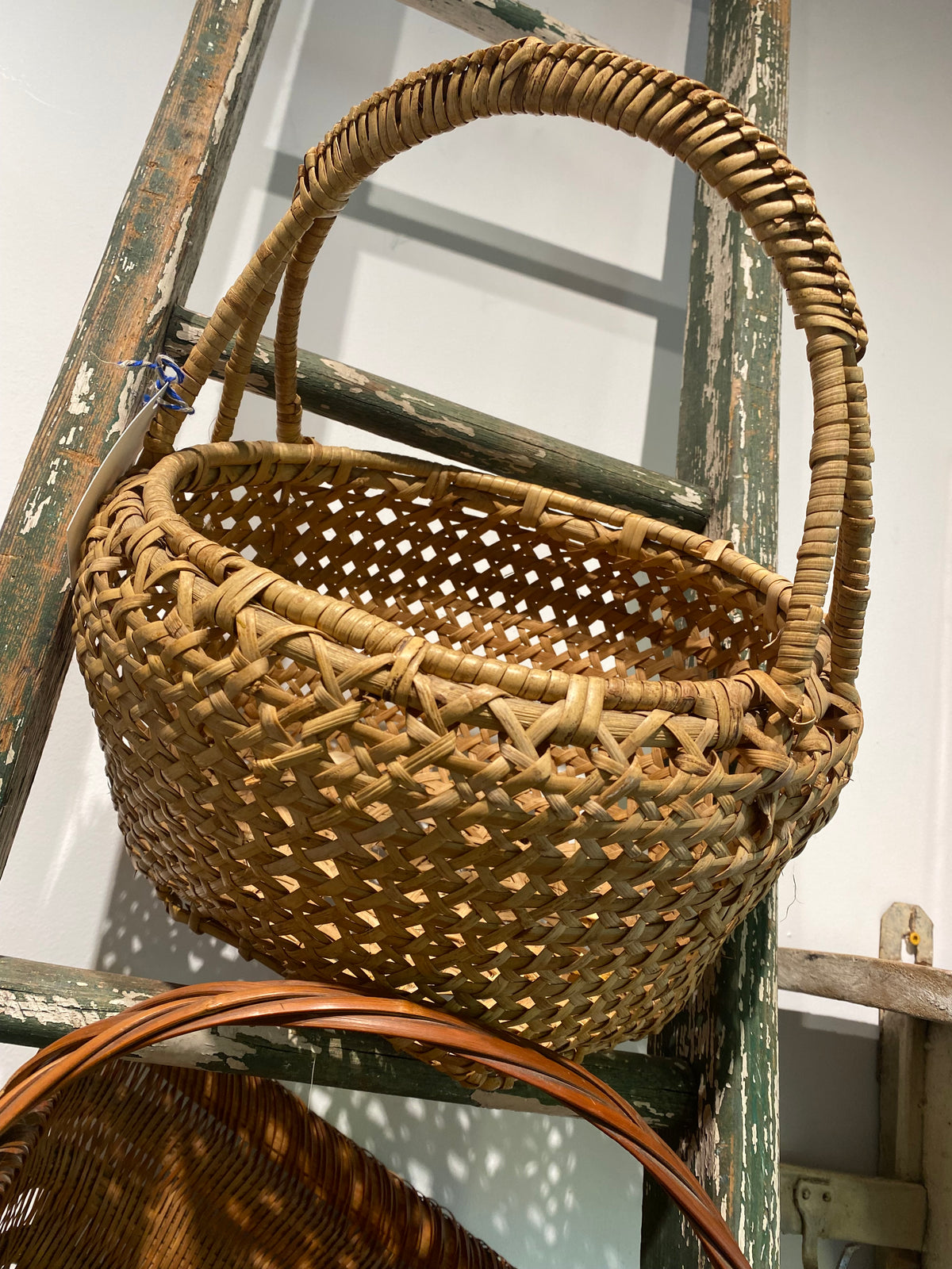 KM Vintage woven gathering basket