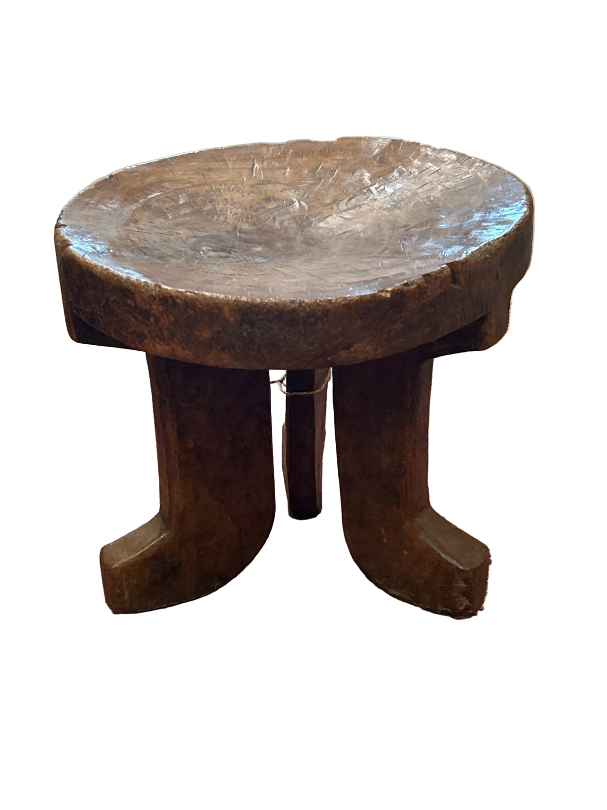 Traditional Circular Stool With Three Legs