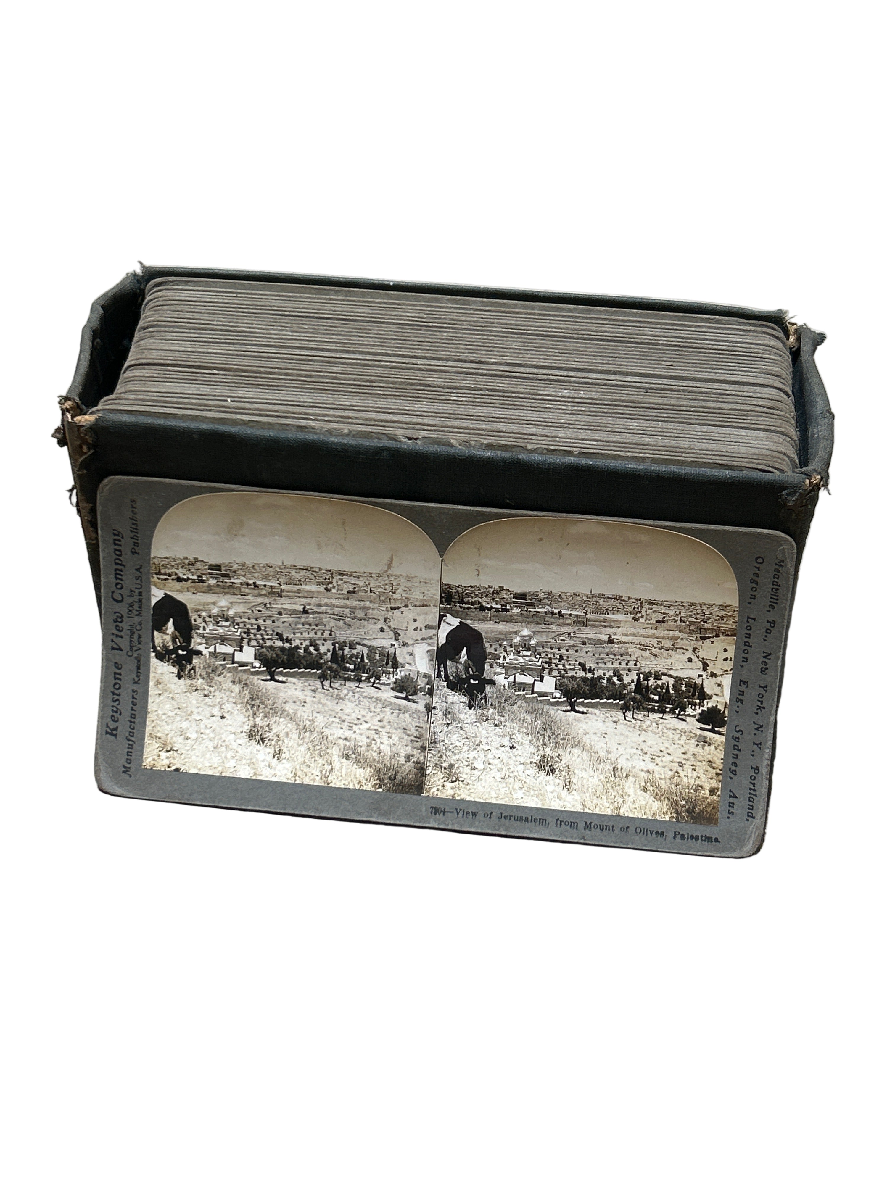 Vintage set of two stereoscopes and stereoview cards