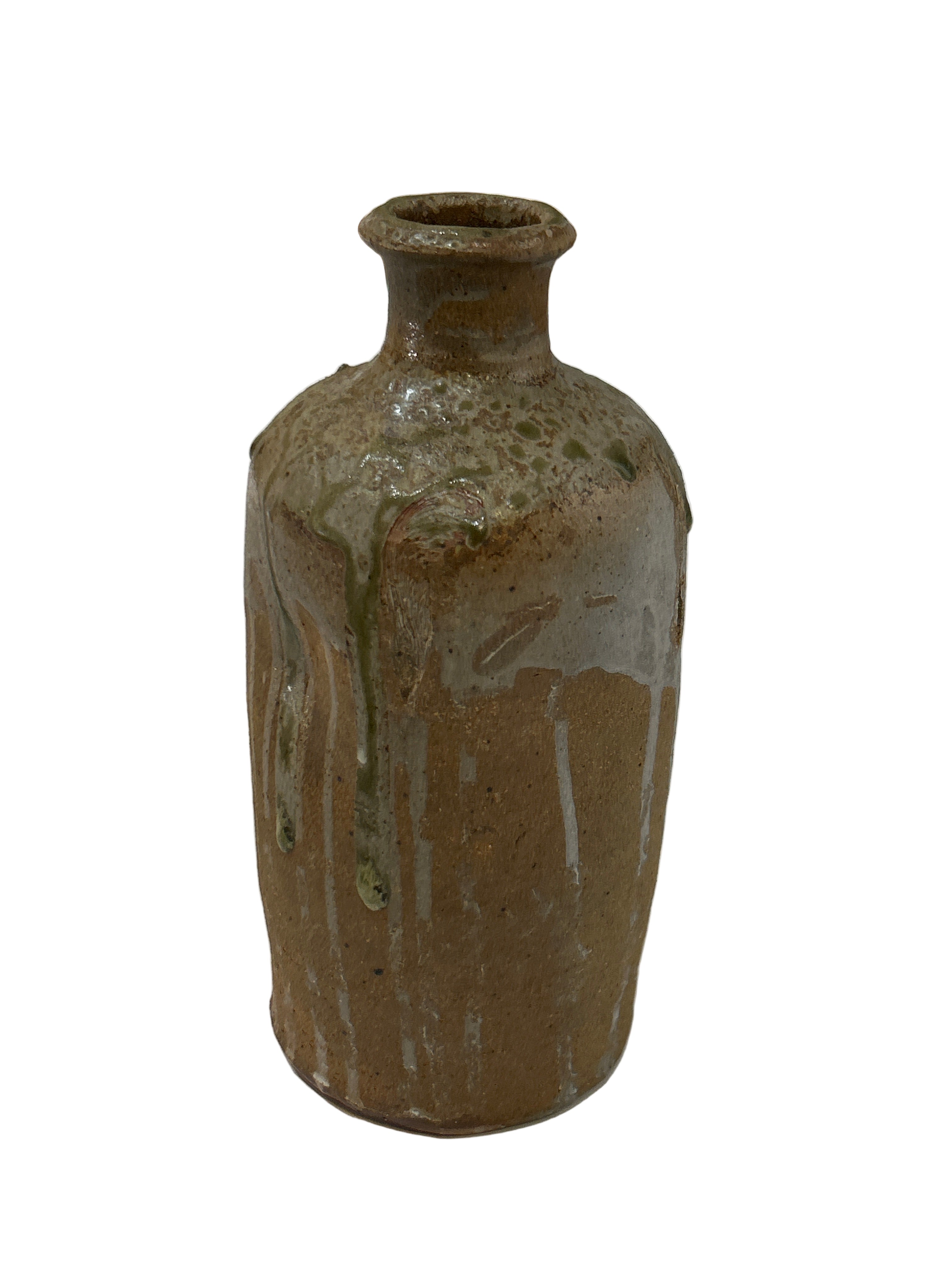 Vintage ceramic drip glaze vase