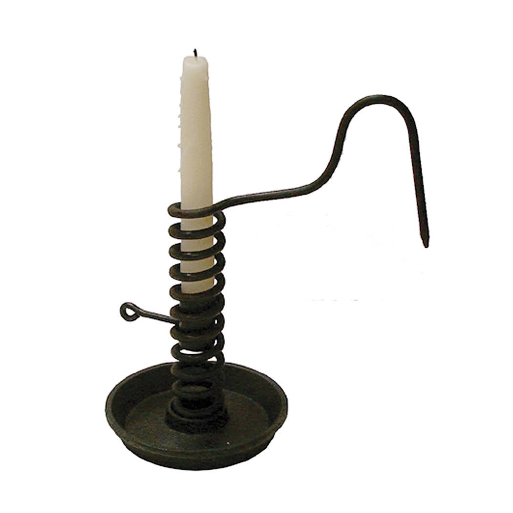 10" Iron Spiral Courting Candle Holder