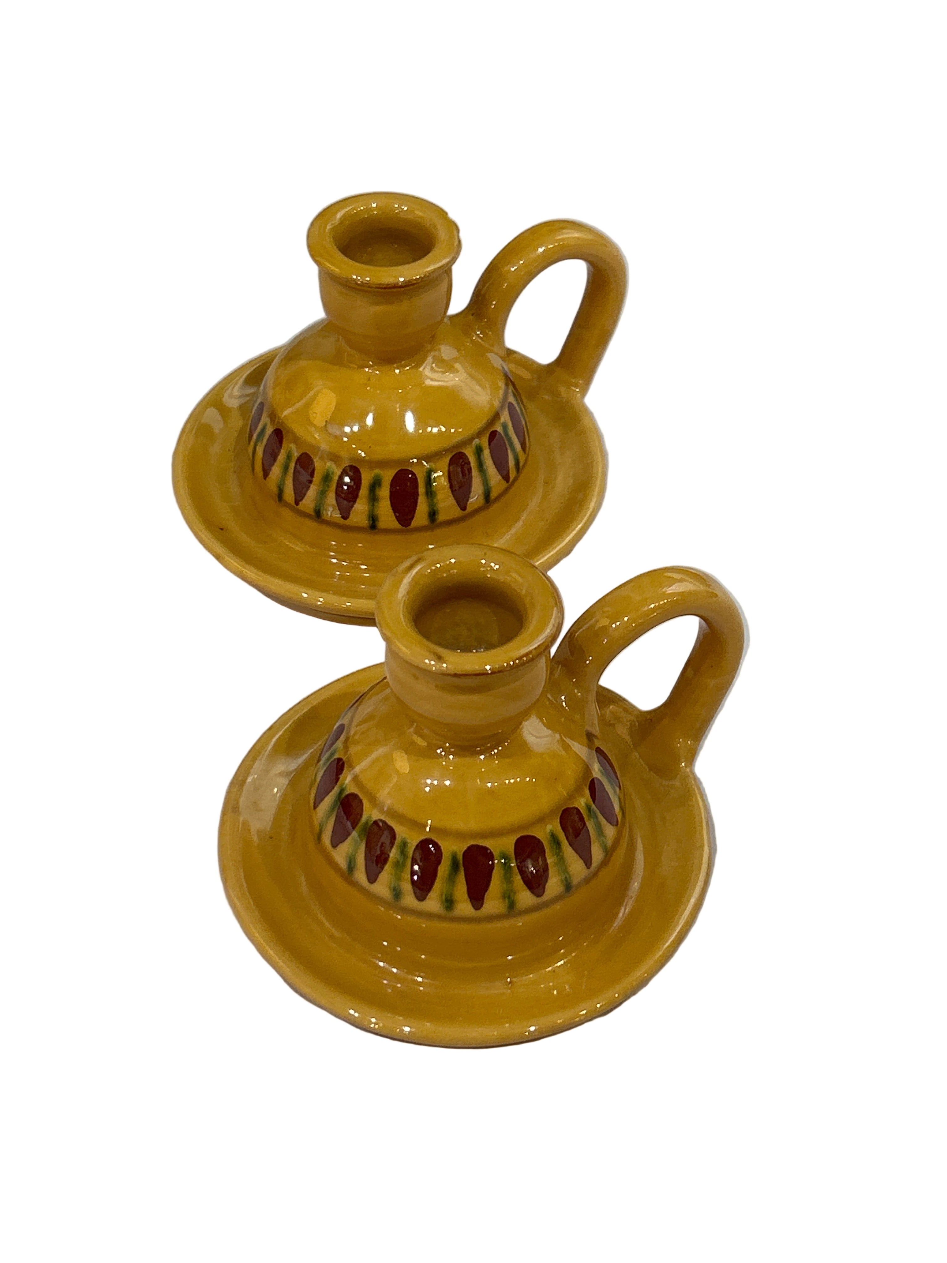 Vintage set of Hungarian candleholders