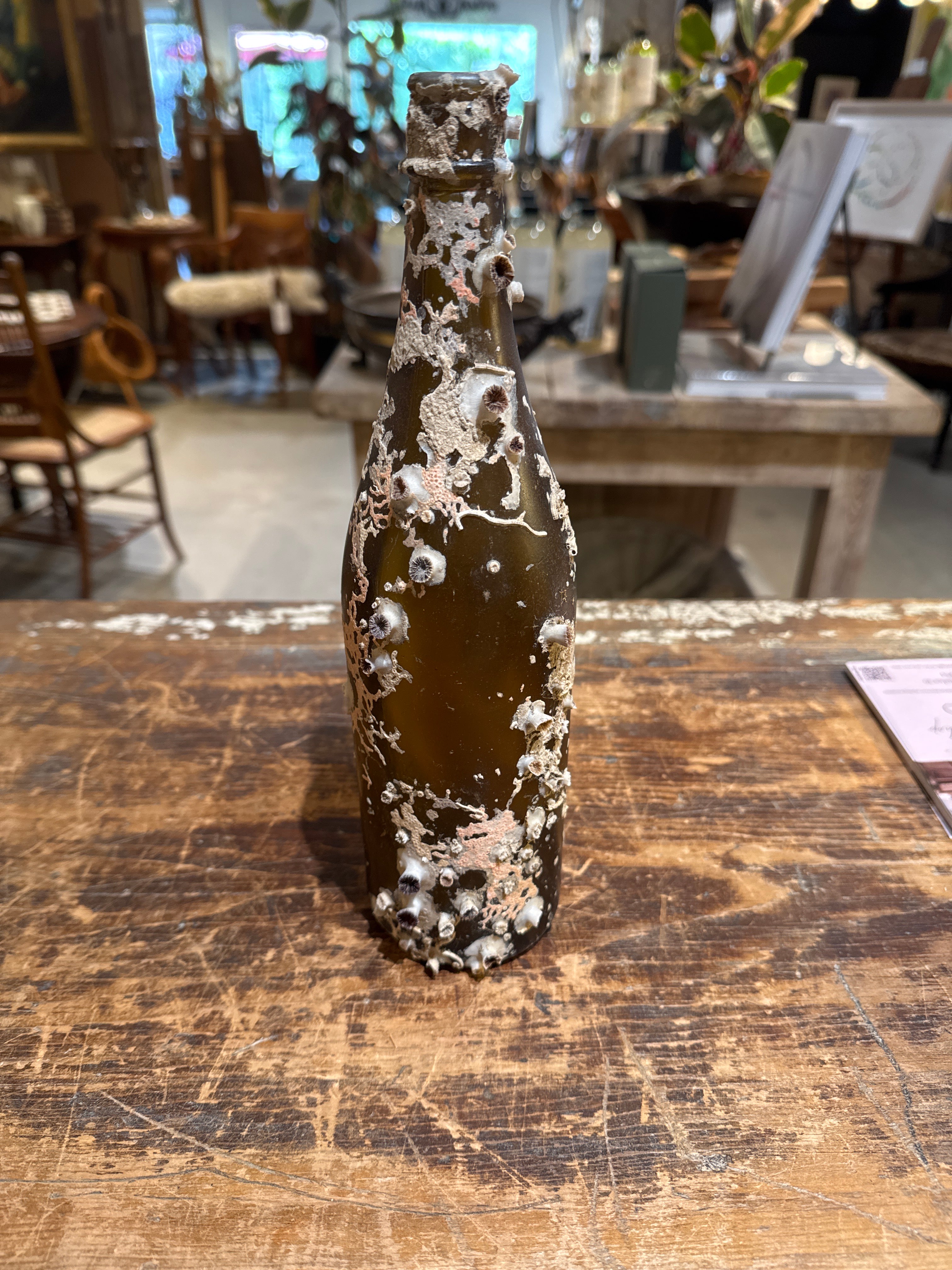 Antique Glass Spirit Bottle (E)