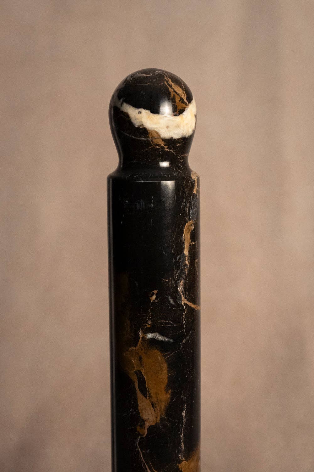 Paper Towel Holder - Black & Gold Marble