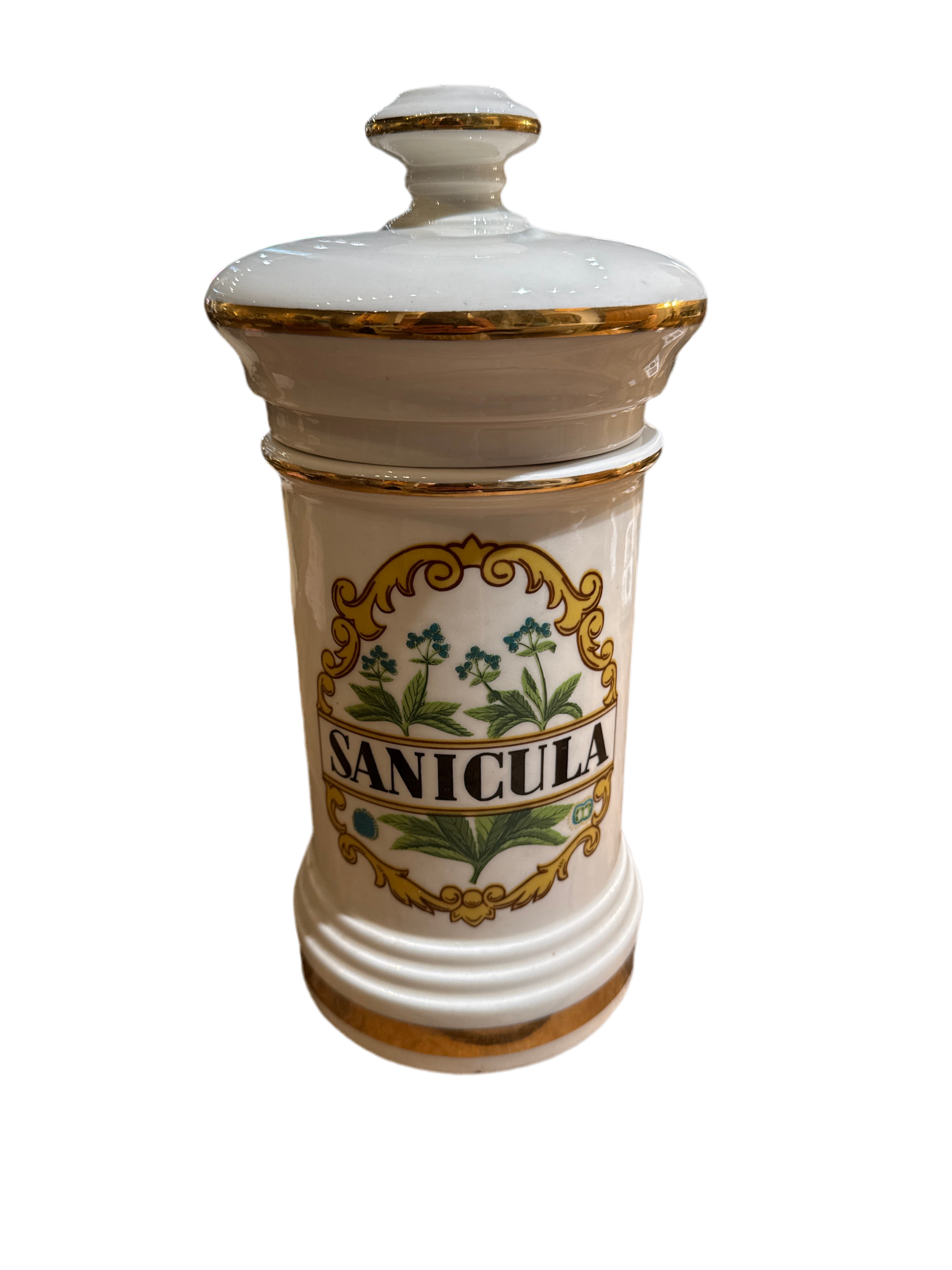 Vintage Sanicula Apothecary Jar