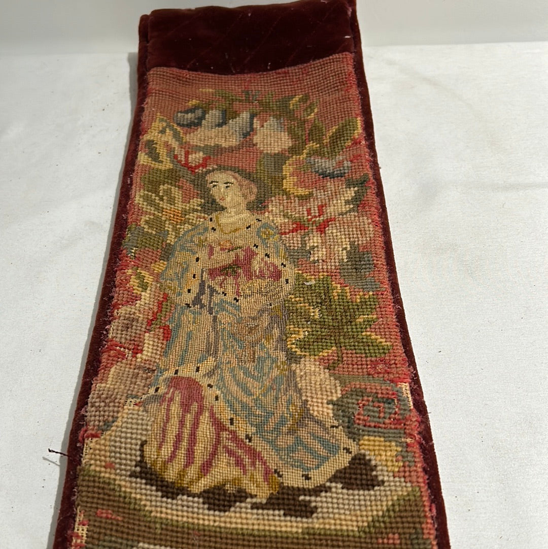 Tapestry bell pull - 19th century