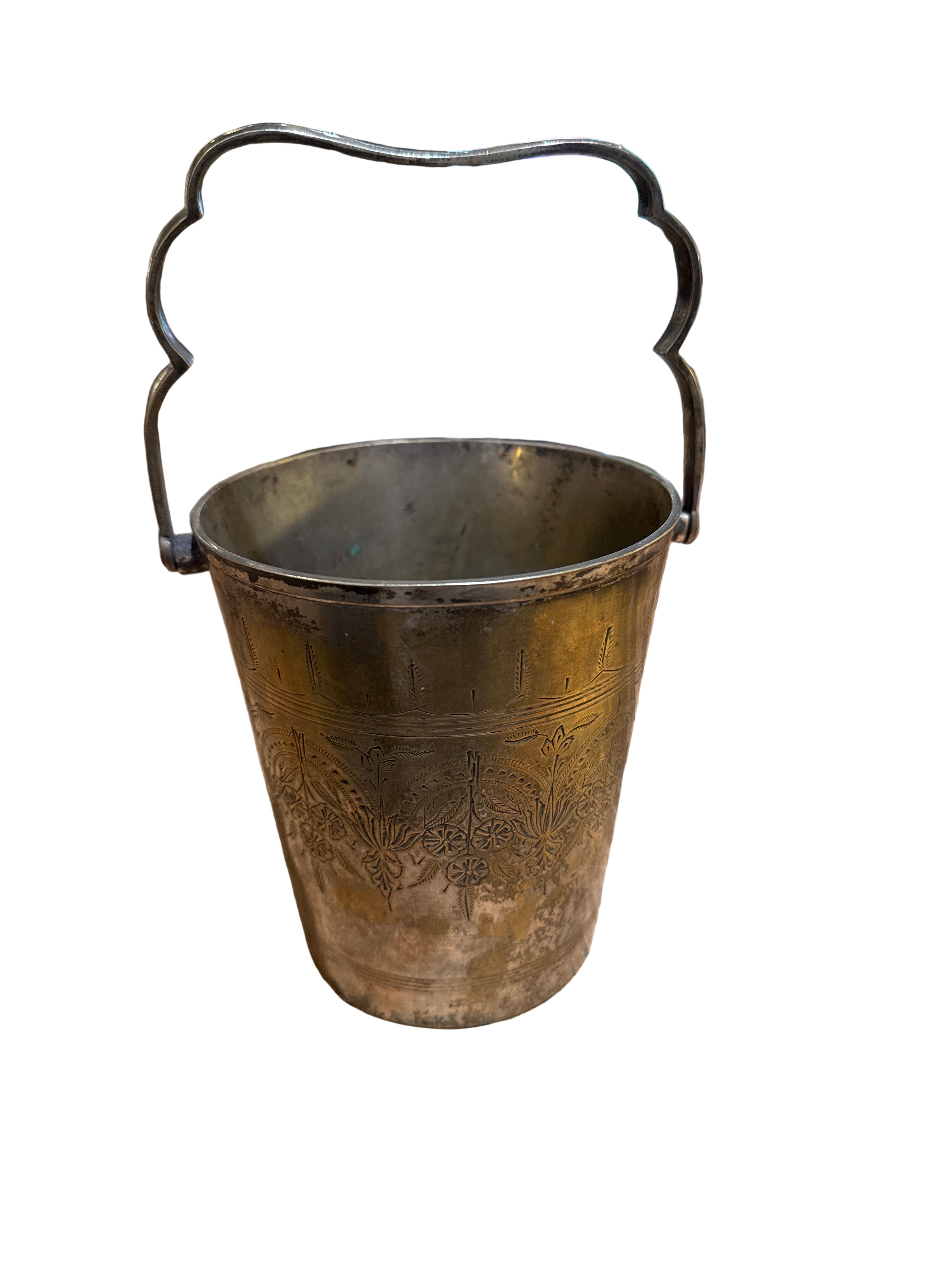 Vintage Brass Ice Bucket