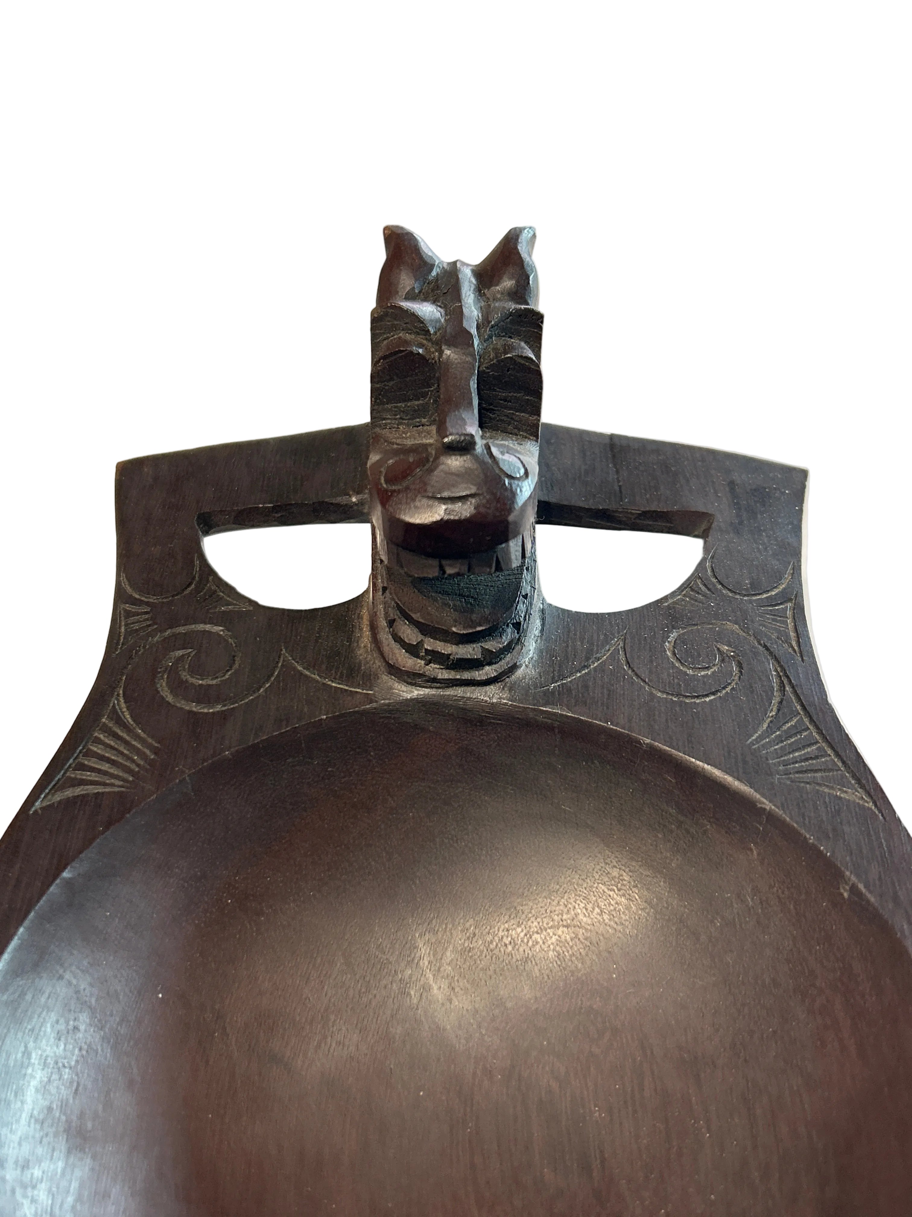 Tribal Tray With 2 Dragons