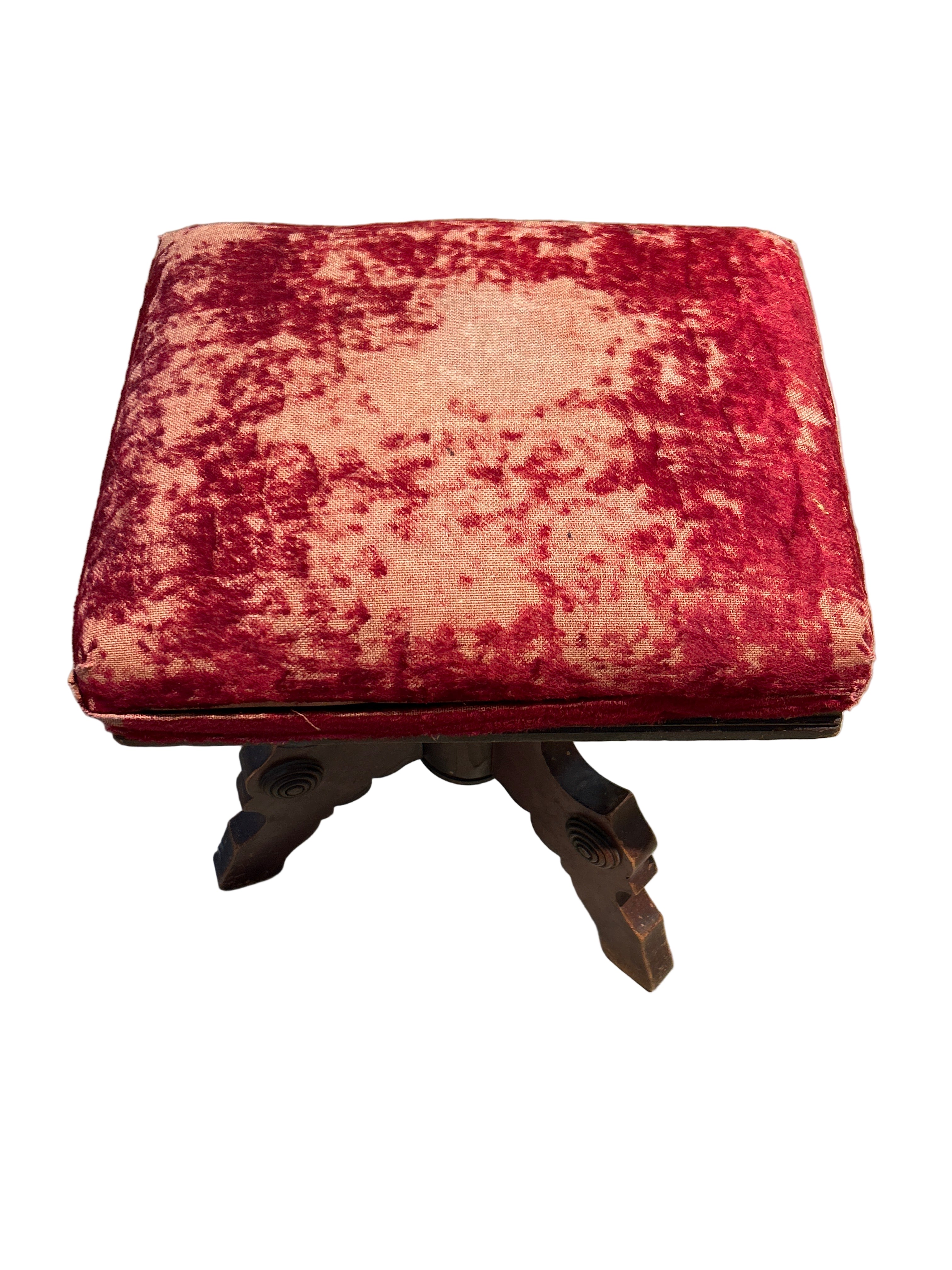 Vintage Victorian piano stool