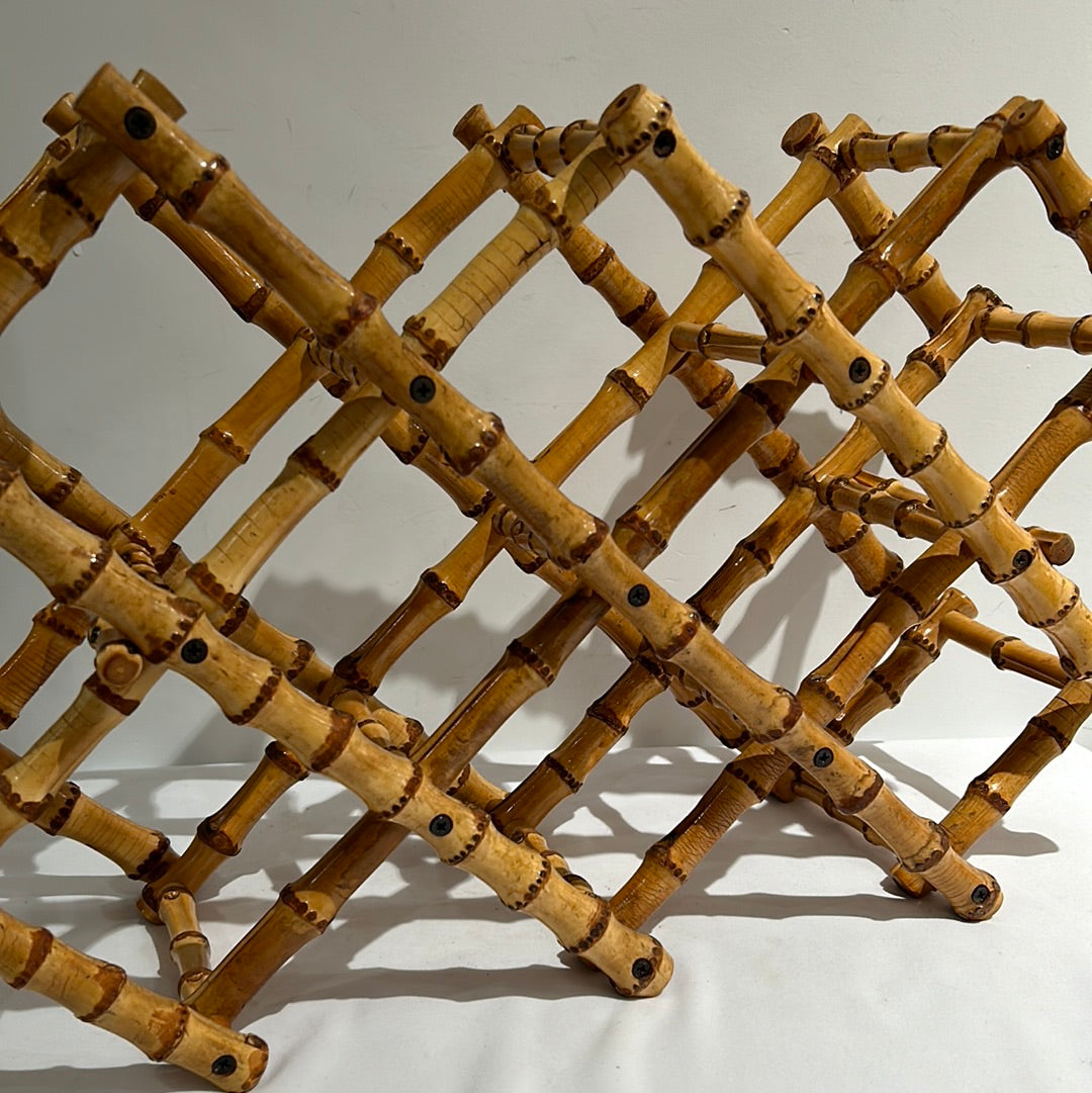 Bamboo wine rack