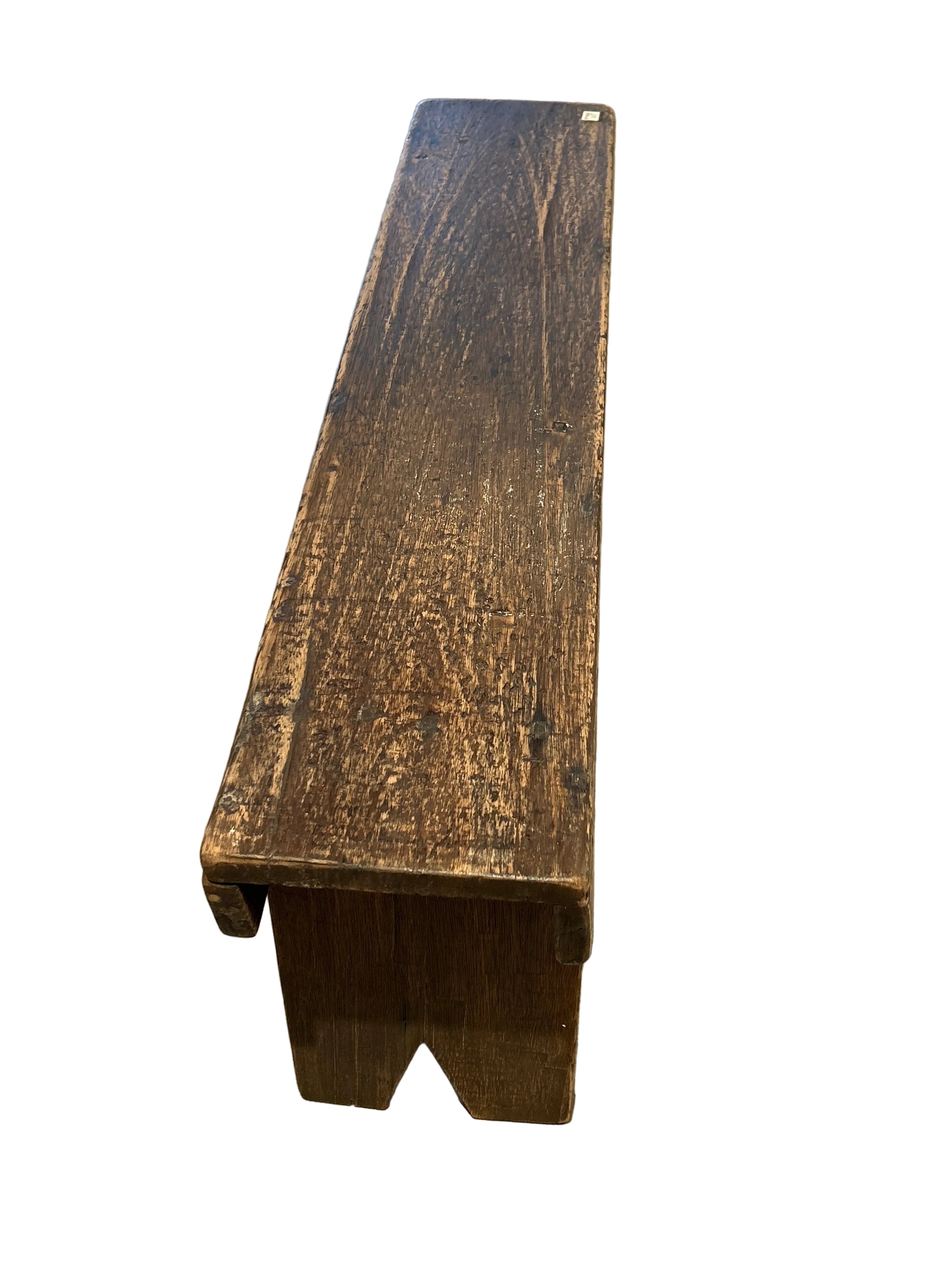 ANTIQUE RESTAURANT BENCH.