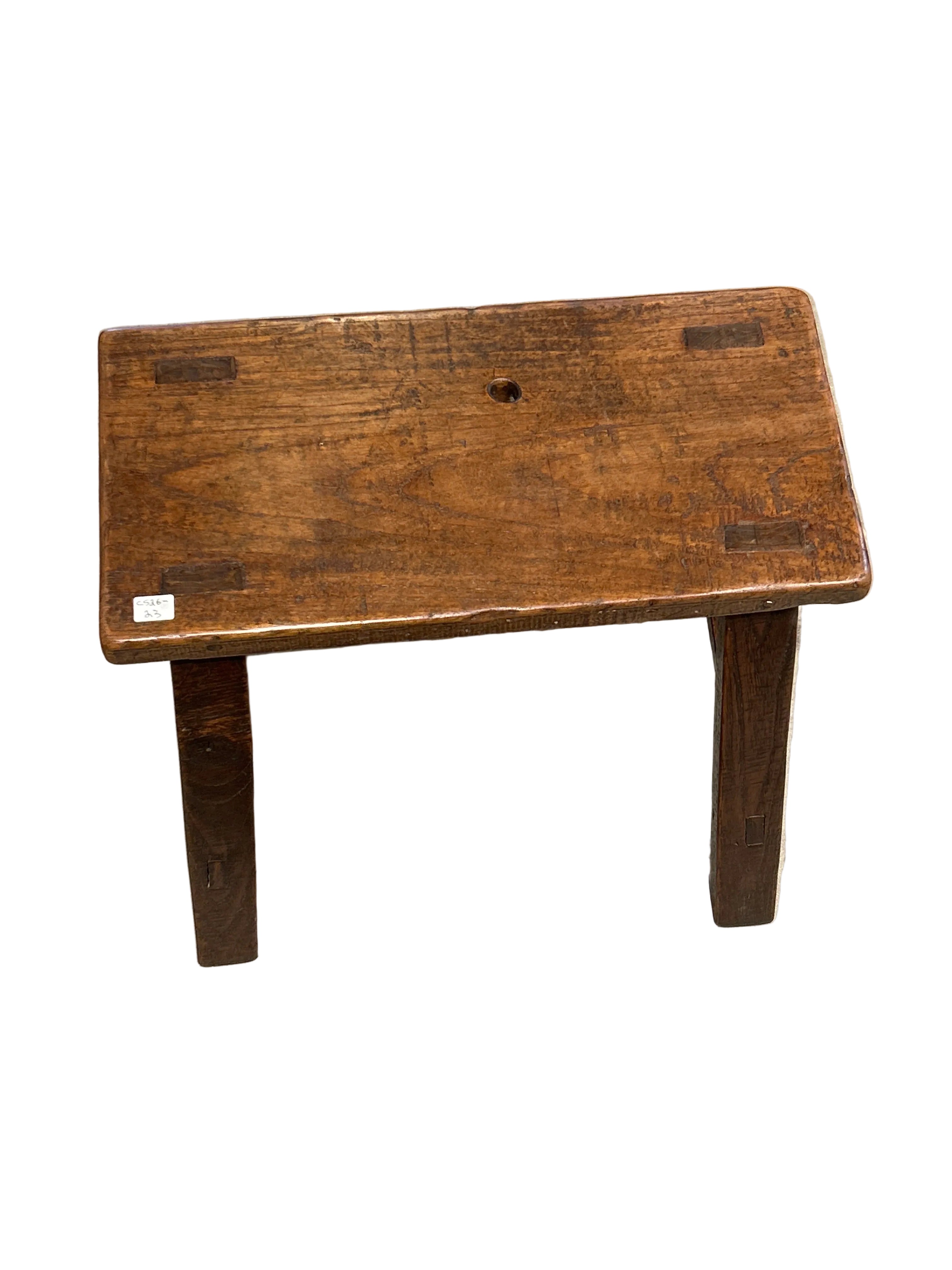 ANTIQUE VILLAGE STOOL.