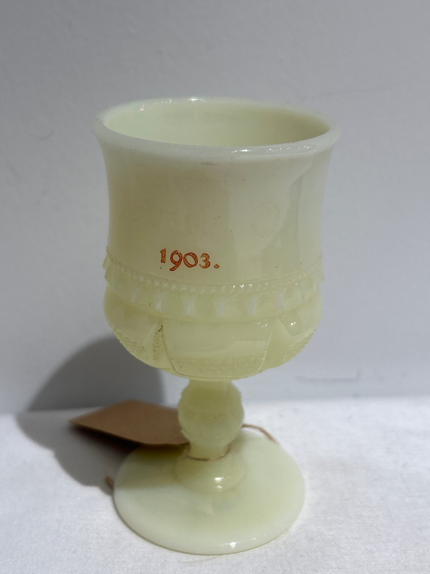 Vintage milk white goblet