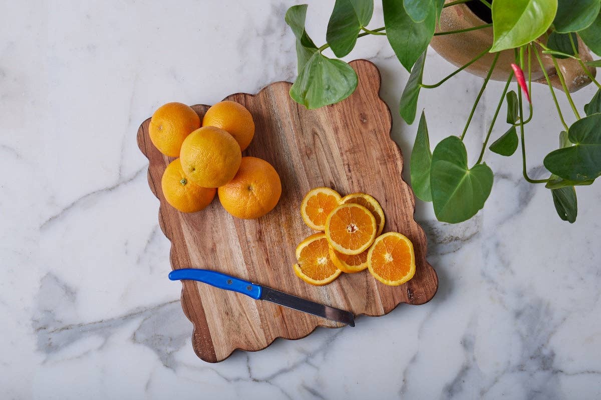 Scalloped Cutting Board, Medium Square