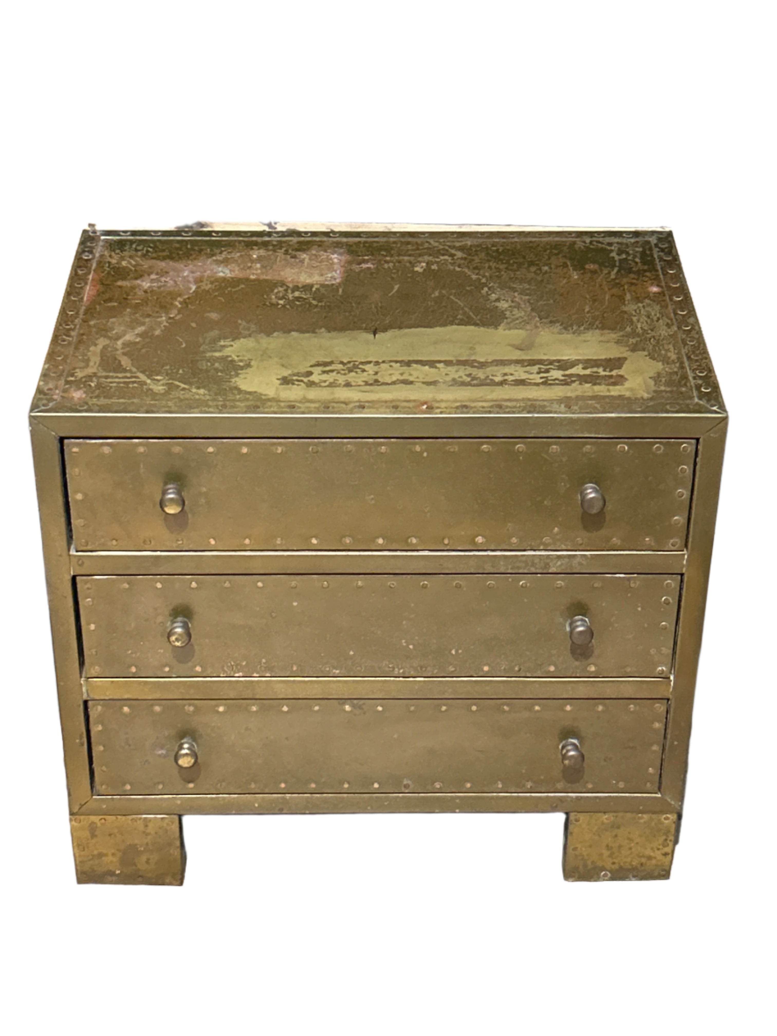 Vintage Petite Brass Cabinet