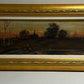 Landscape painting in gold frame