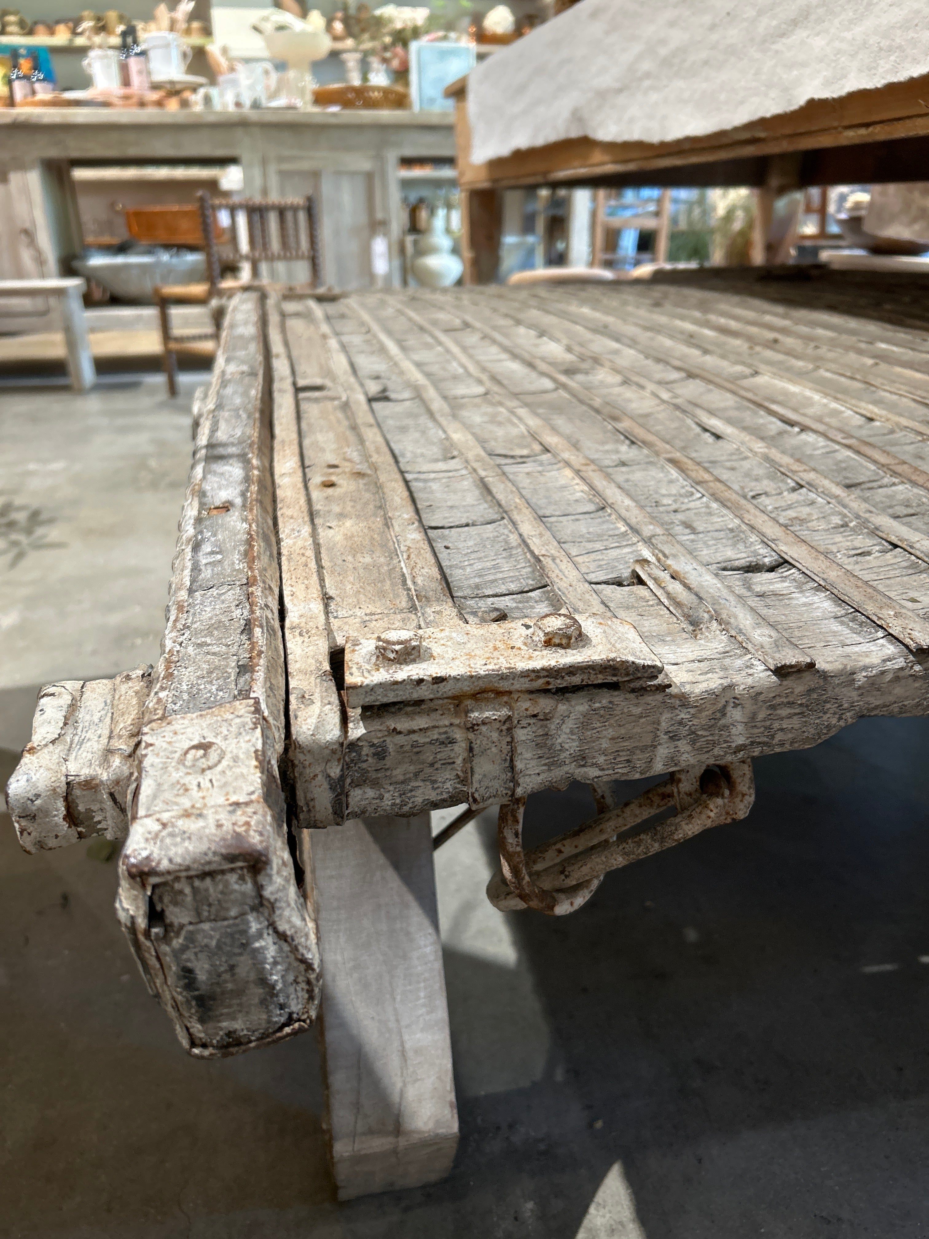 Vintage carved coffee table