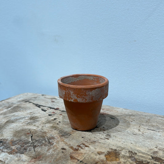 mini terra cotta pot antique