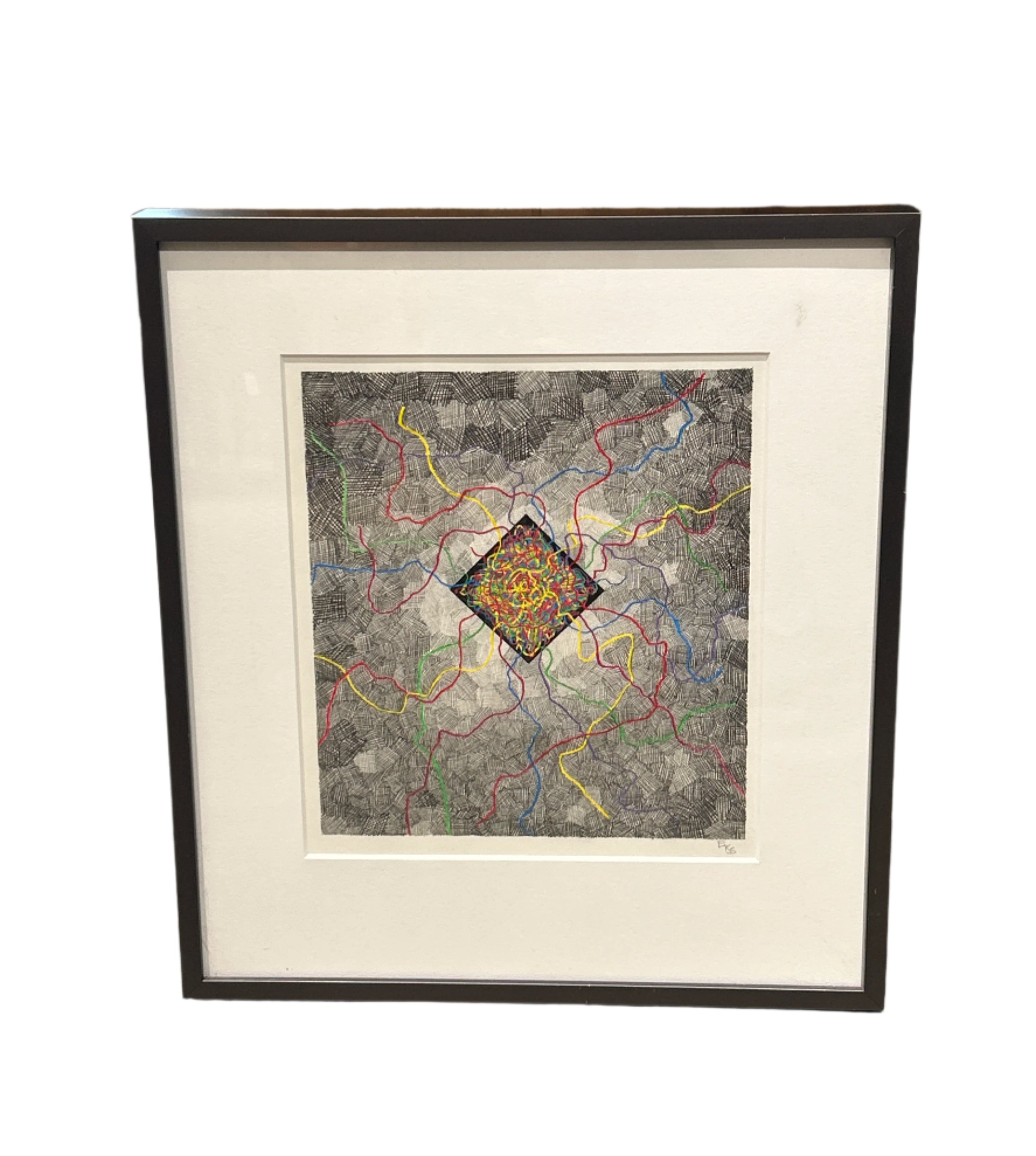 Eva Kolosvary Emanation #3 Abstract Drawing