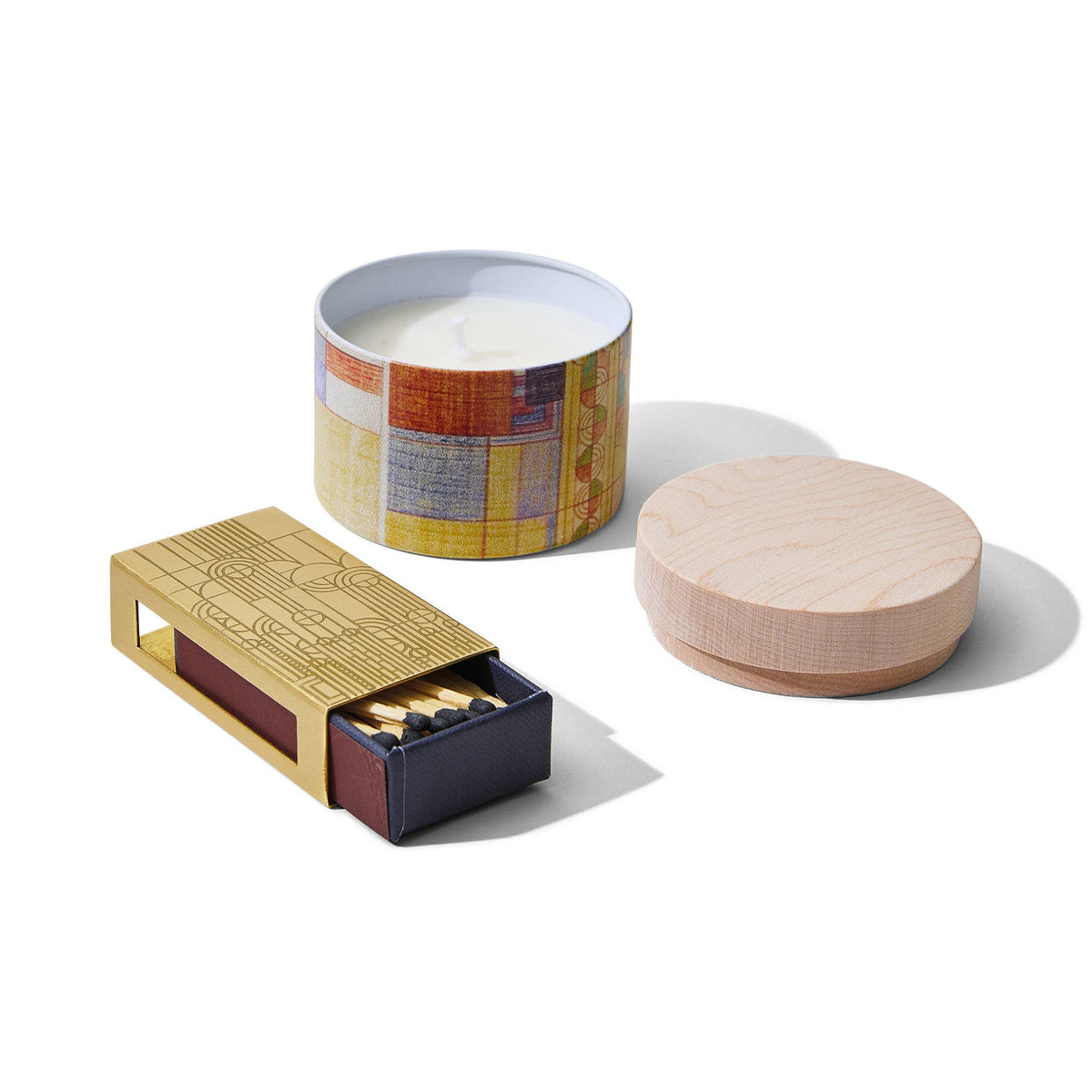 Frank Lloyd Wright Brass Matchbox, Saguaro Forms