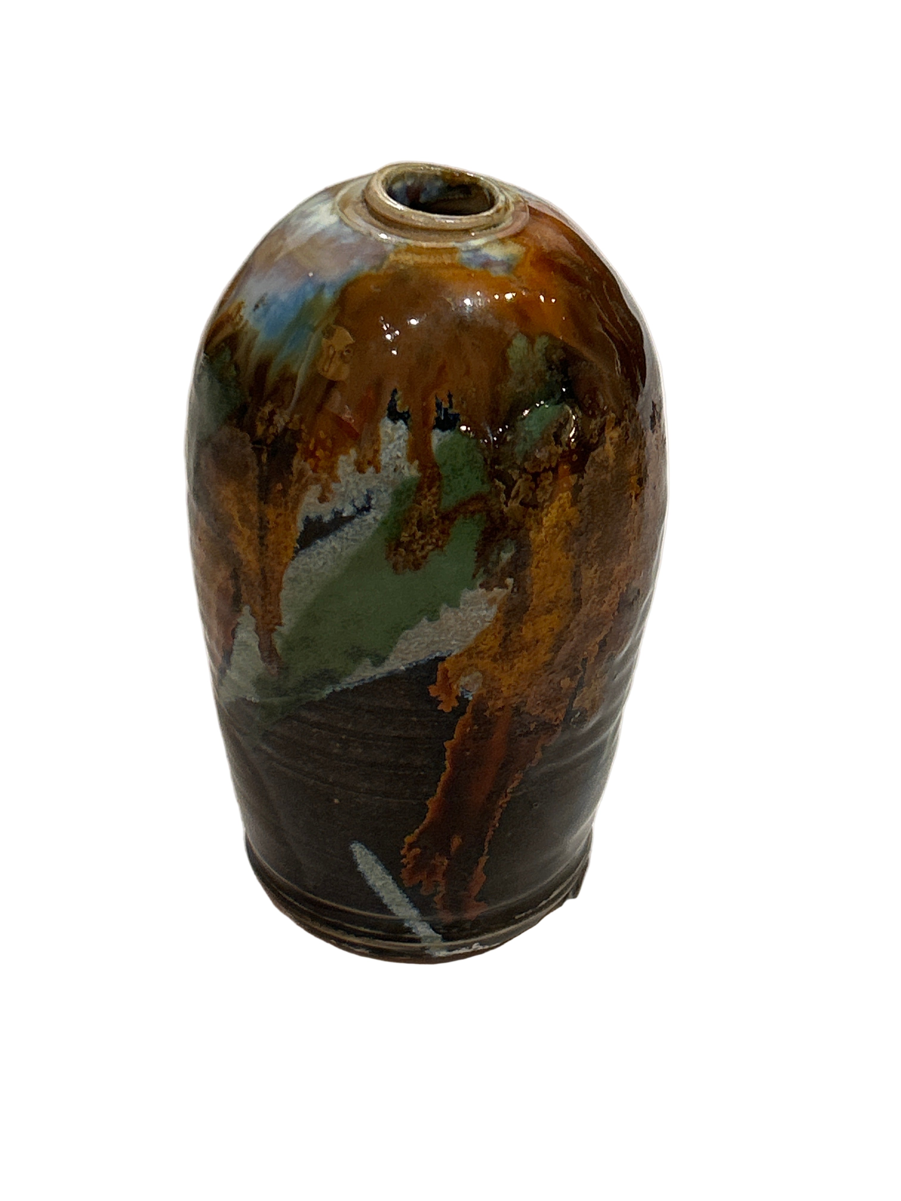 Vintage multicolored ceramic vase