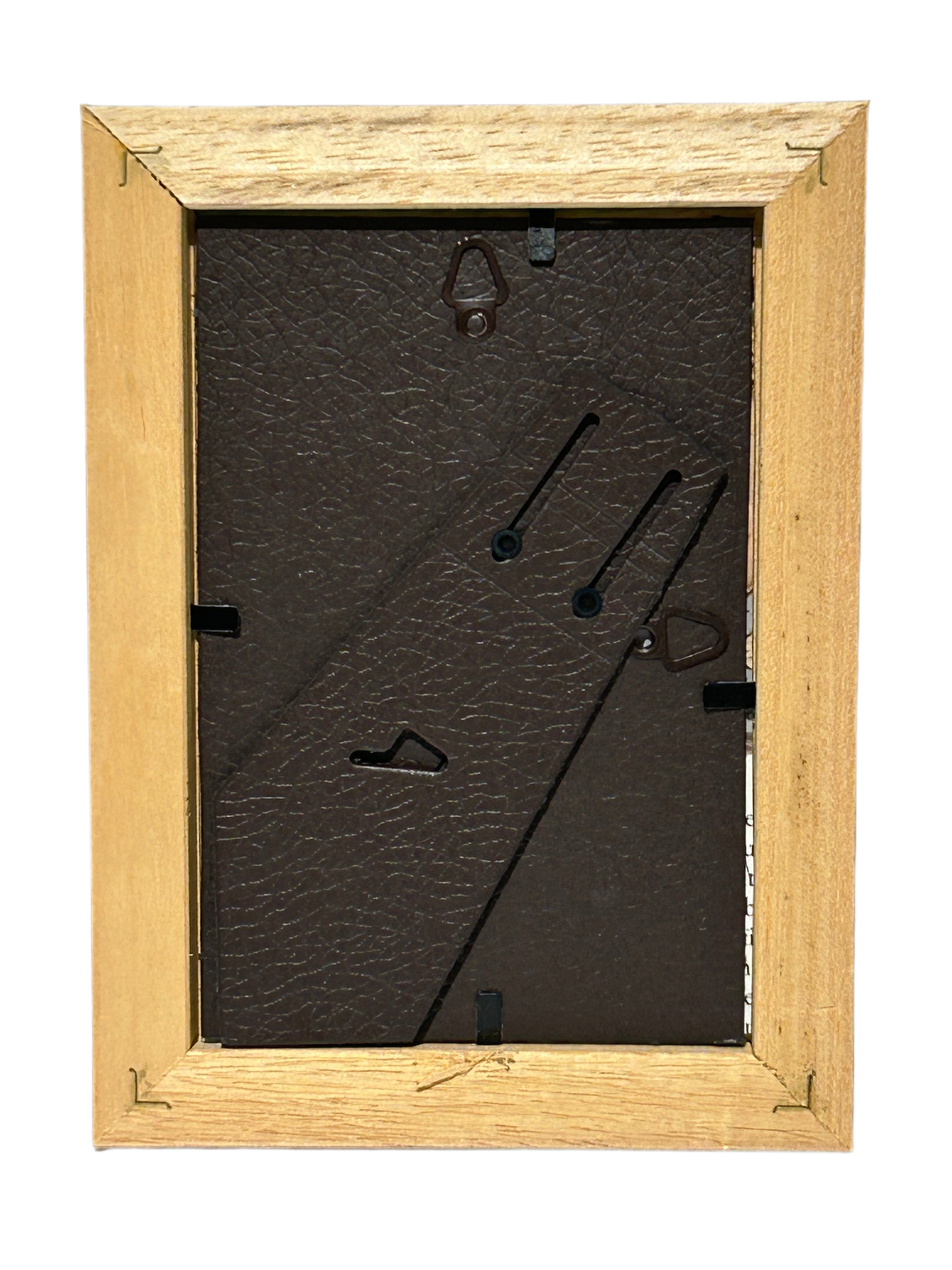 Vintage burl wood frame with Bust of a Picador Picasso print