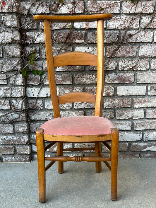 Upholstered pink  chair