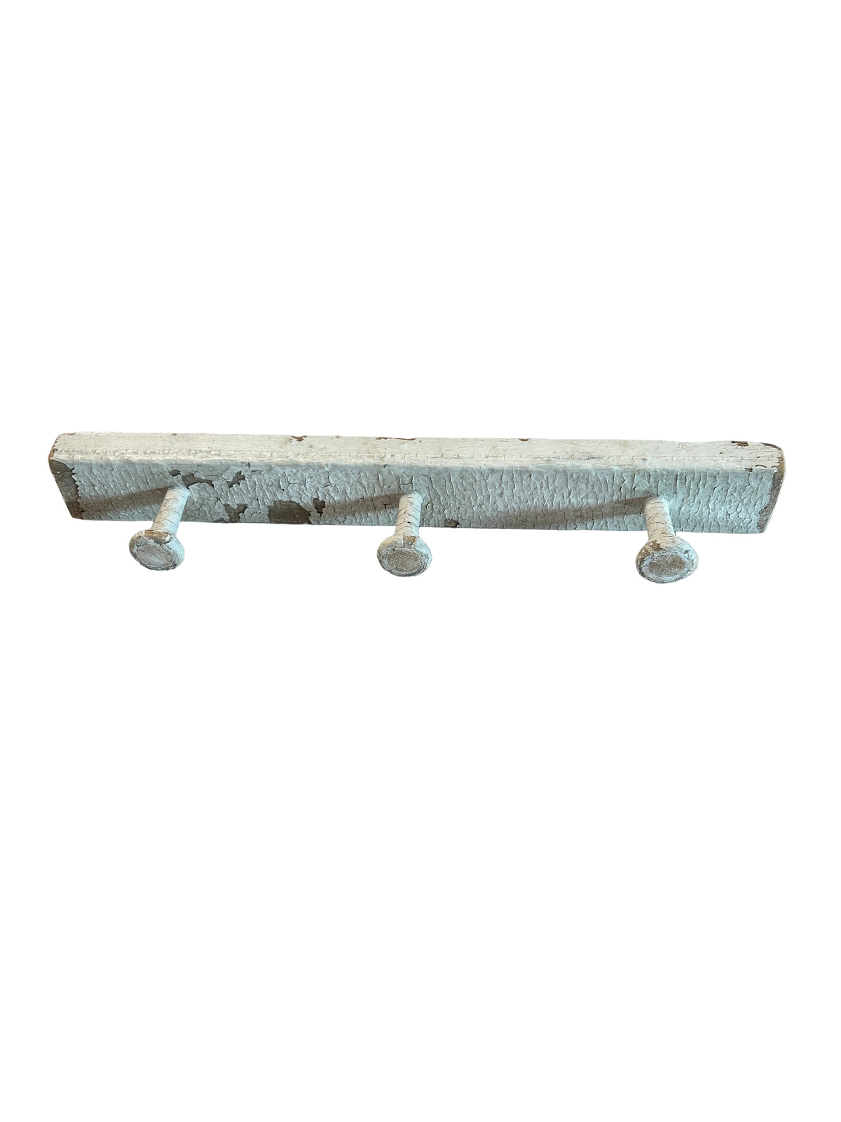 Vintage distressed white hat/coat rack