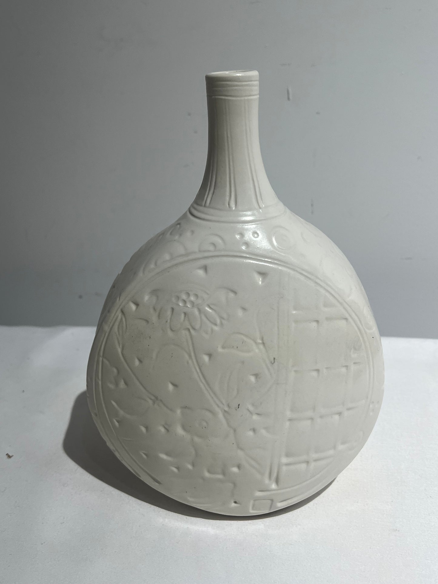 Vintage white vase