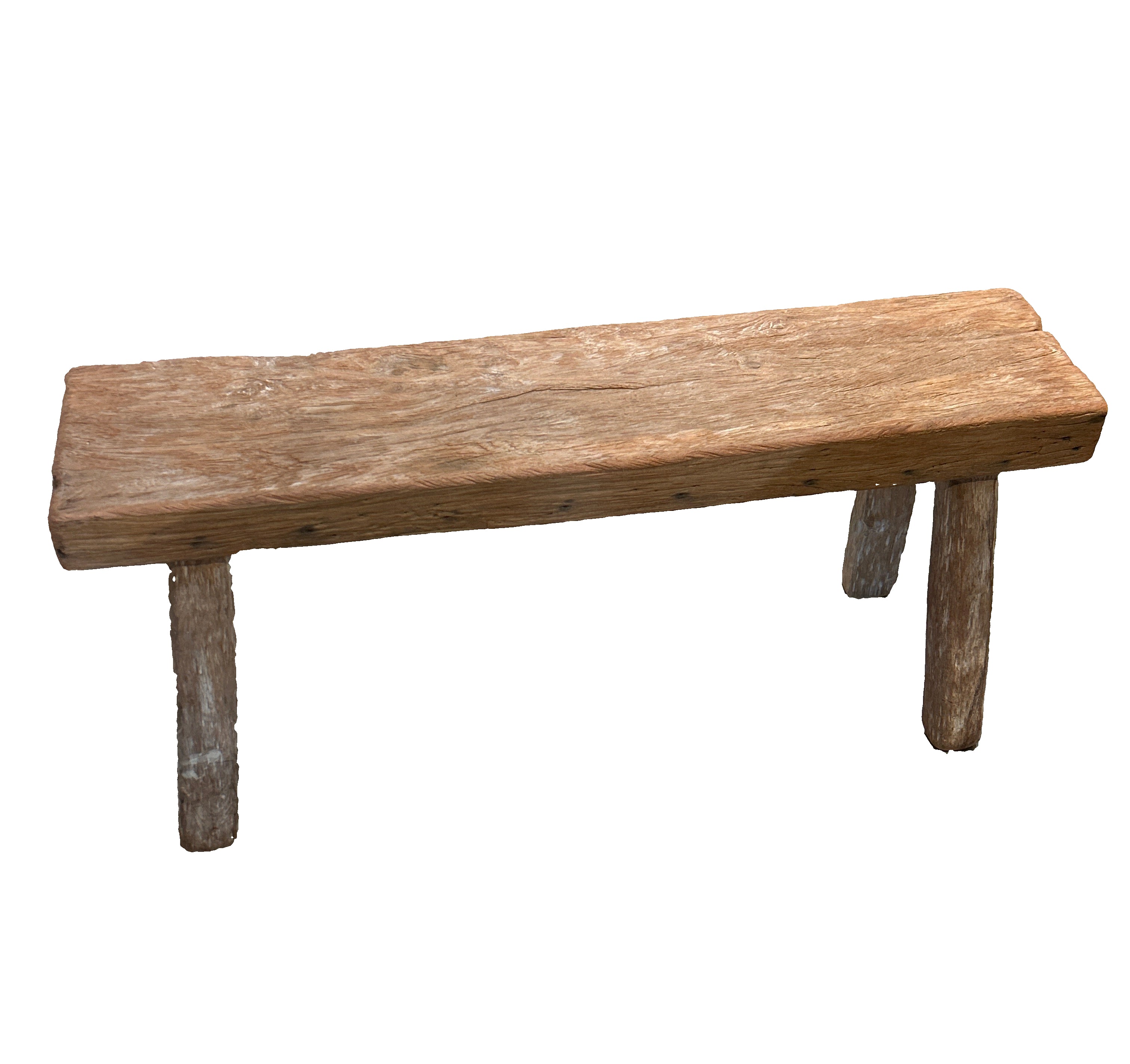 Single Slab Teak Hardwood Bench
