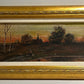 Landscape painting in gold frame