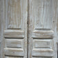 Vintage Egyptian Door, Antique White, Pair