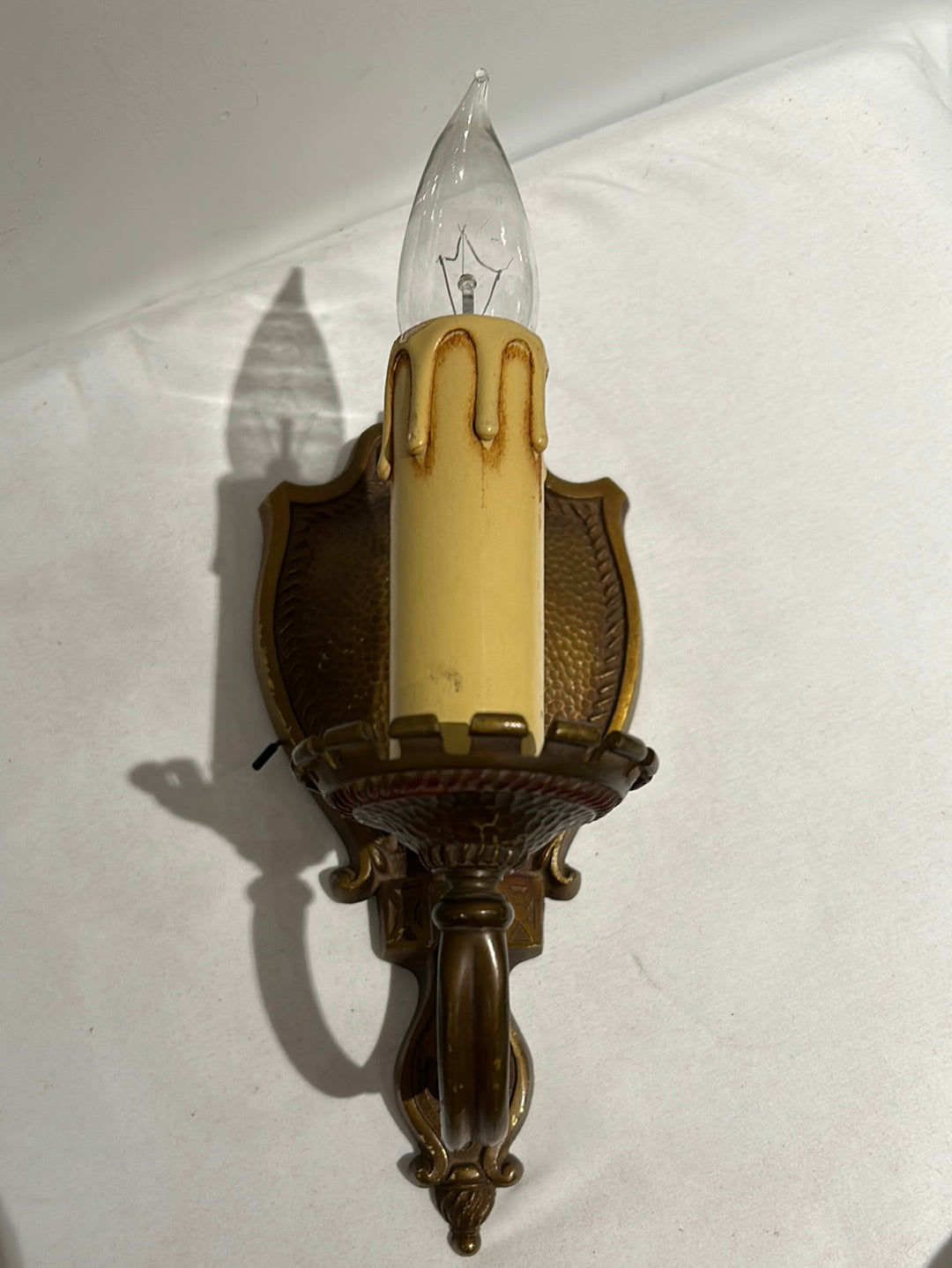 Set of two - Brass wall sconces