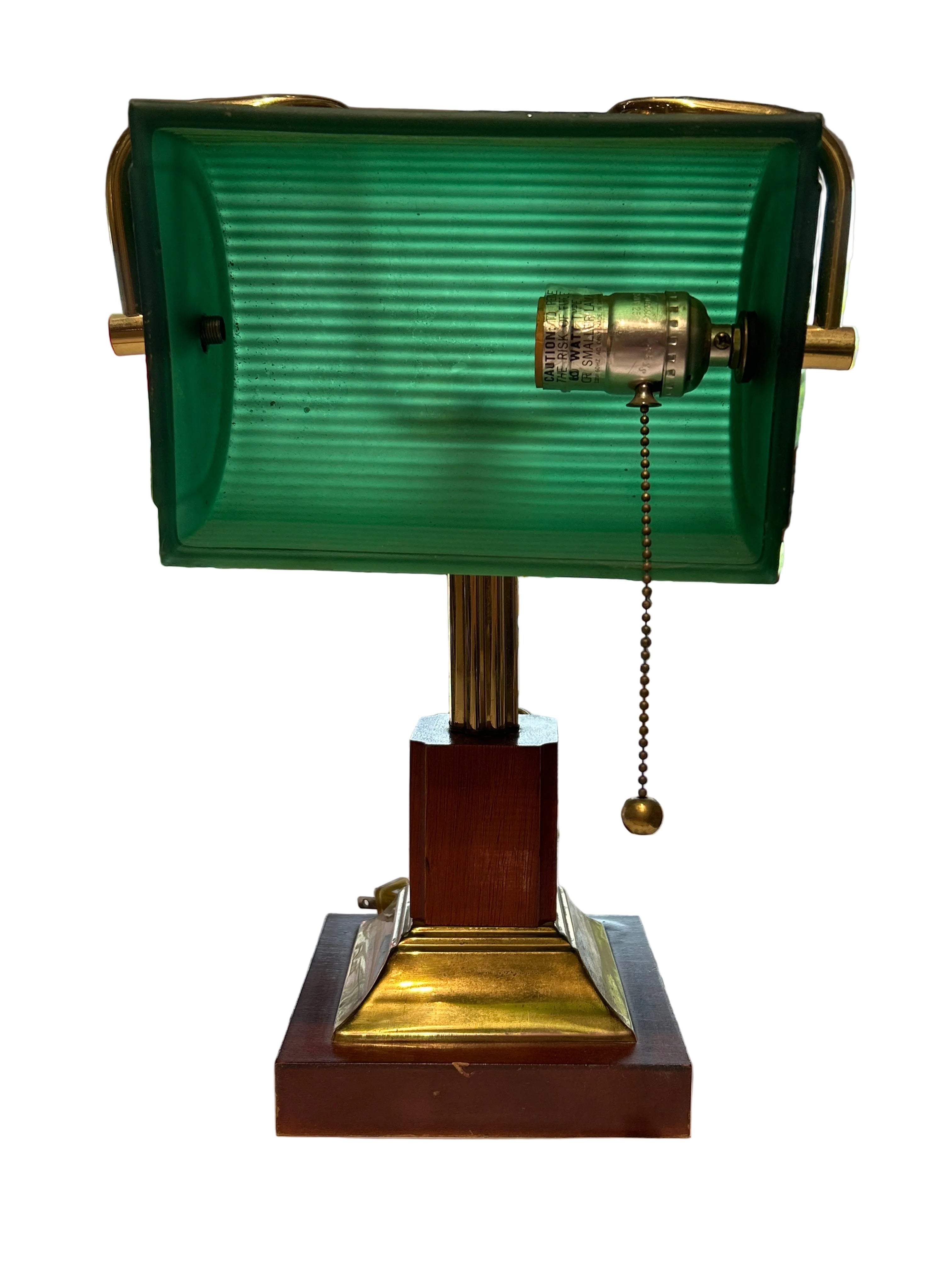 Vintage style bankers lamp