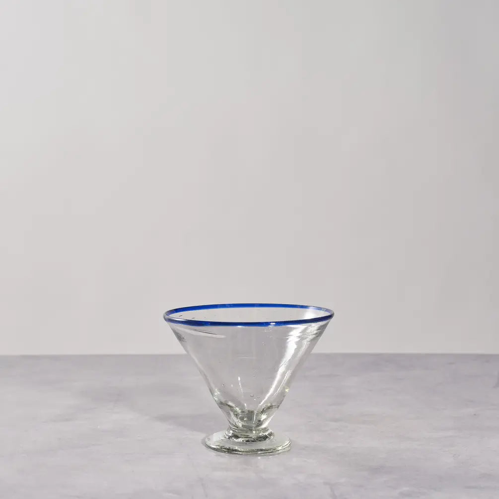 Blue Rim Margarita Glass | Glassware Cocktail