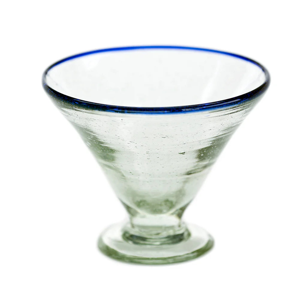 Blue Rim Margarita Glass | Glassware Cocktail