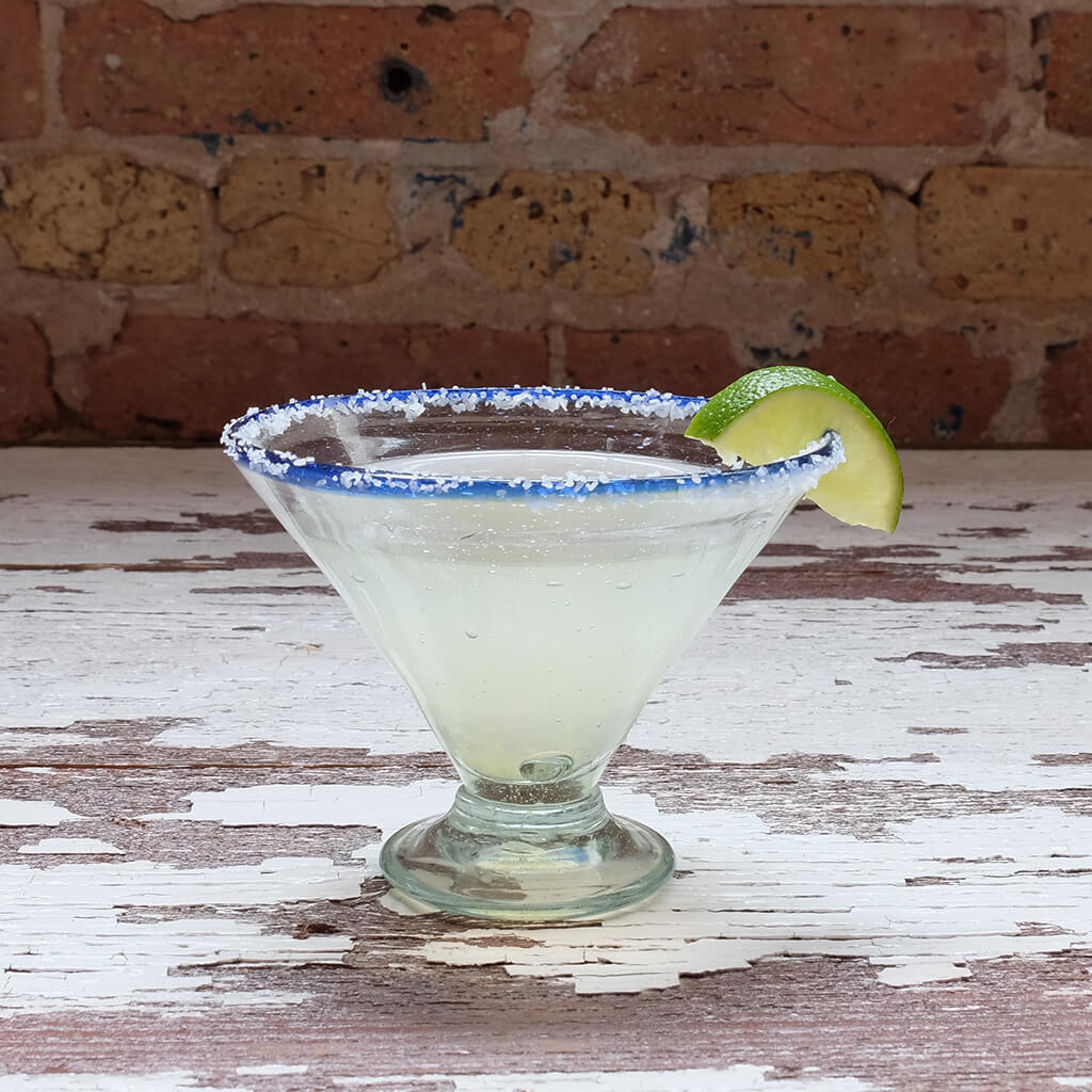 Blue Rim Margarita Glass | Glassware Cocktail