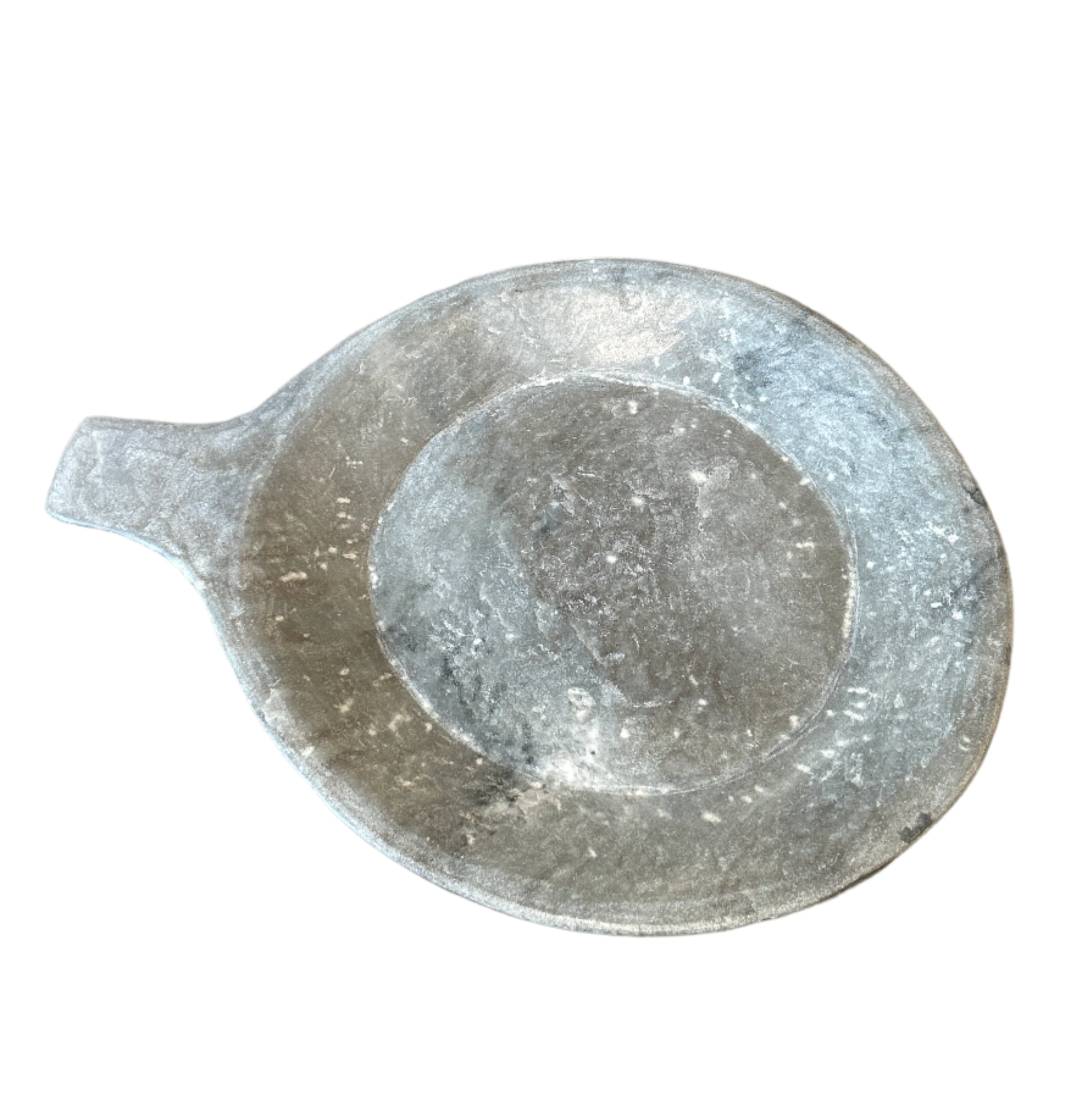 Vintage handled marble tray