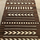 Vintage brown wool rug